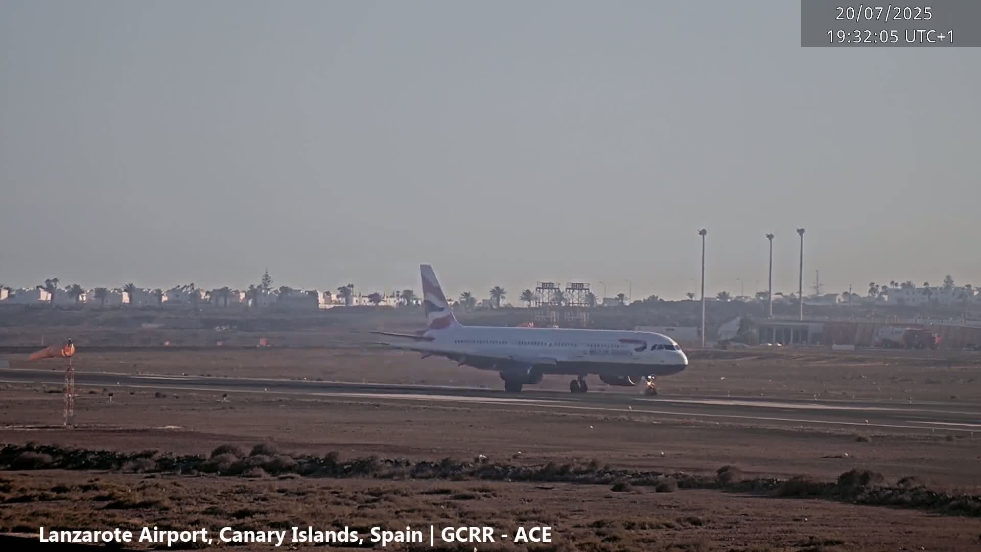 Lanzarote Airport from Inside Live Cam ACE/GCRR - Las Palmas , Canary Islands ,  Spain