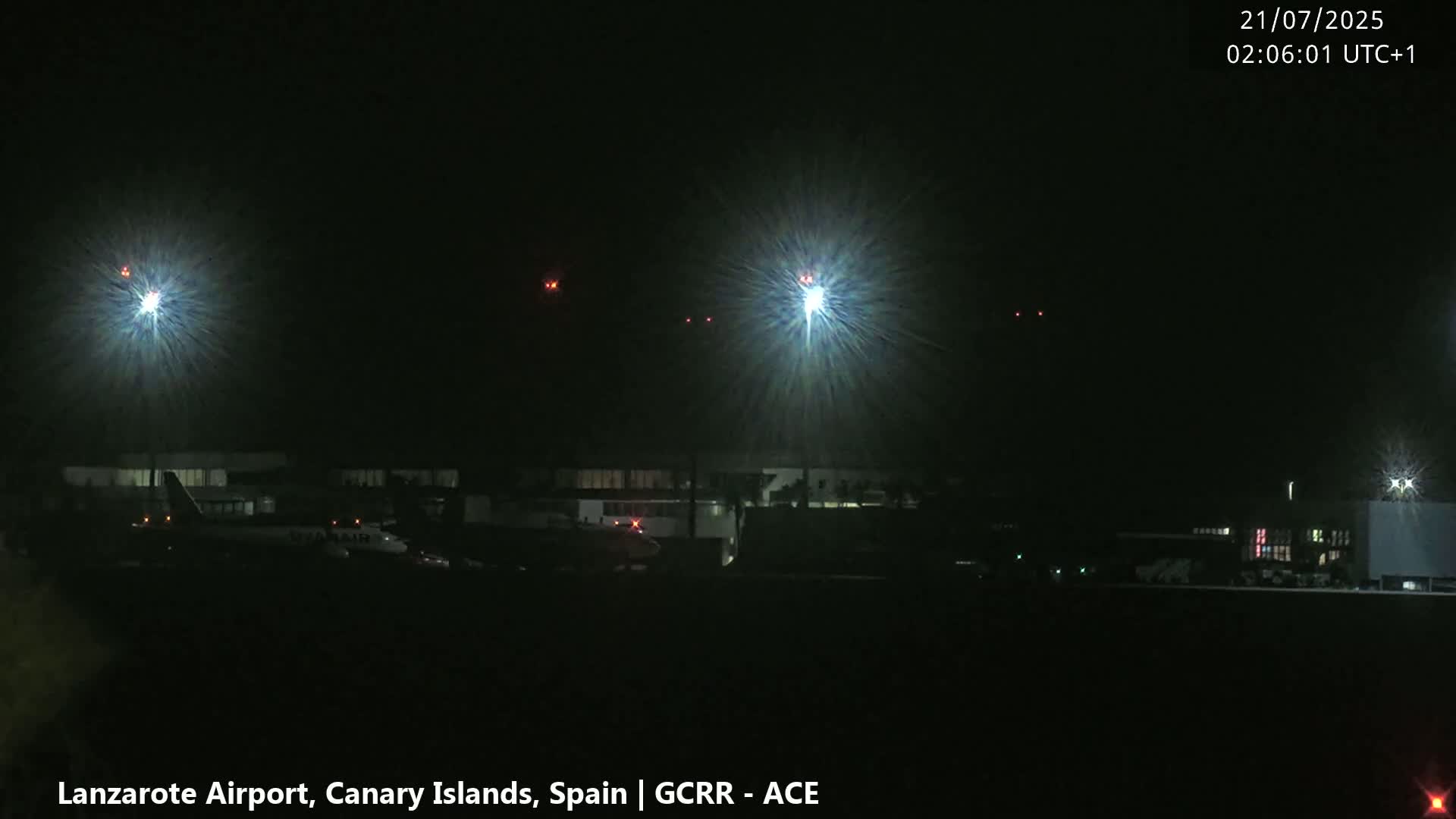 Lanzarote Airport from Inside Live Cam ACE/GCRR - Las Palmas , Canary Islands ,  Spain