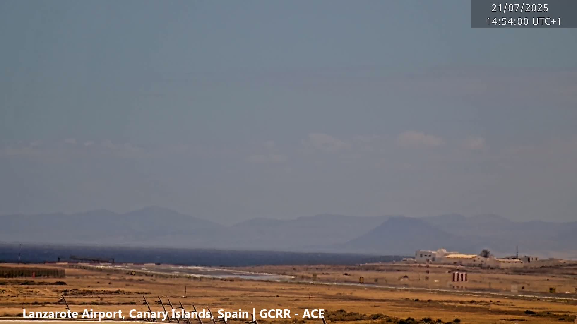 Lanzarote Airport from Inside Live Cam ACE/GCRR - Las Palmas , Canary Islands ,  Spain
