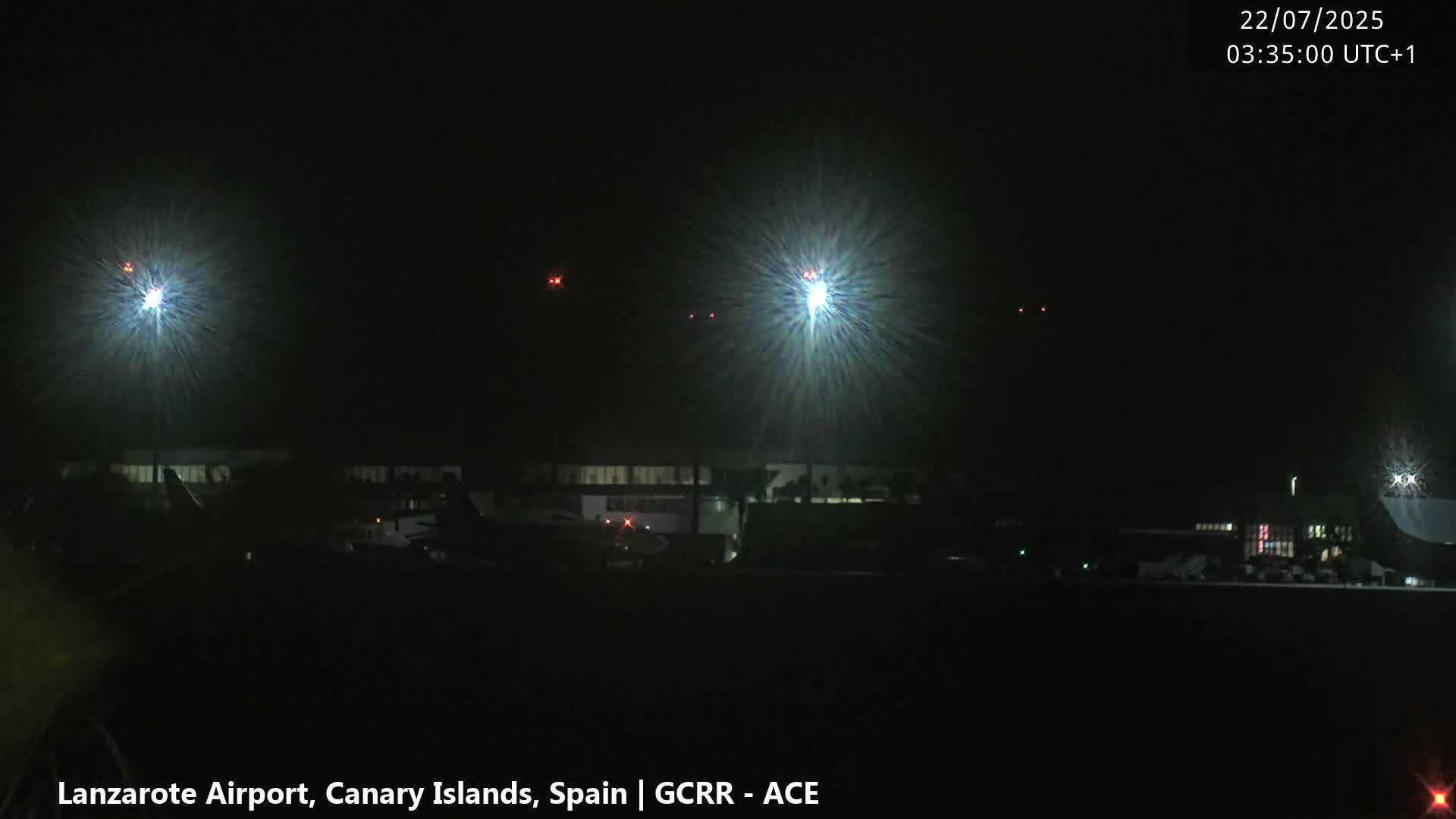 Lanzarote Airport from Inside Live Cam ACE/GCRR - Las Palmas , Canary Islands ,  Spain