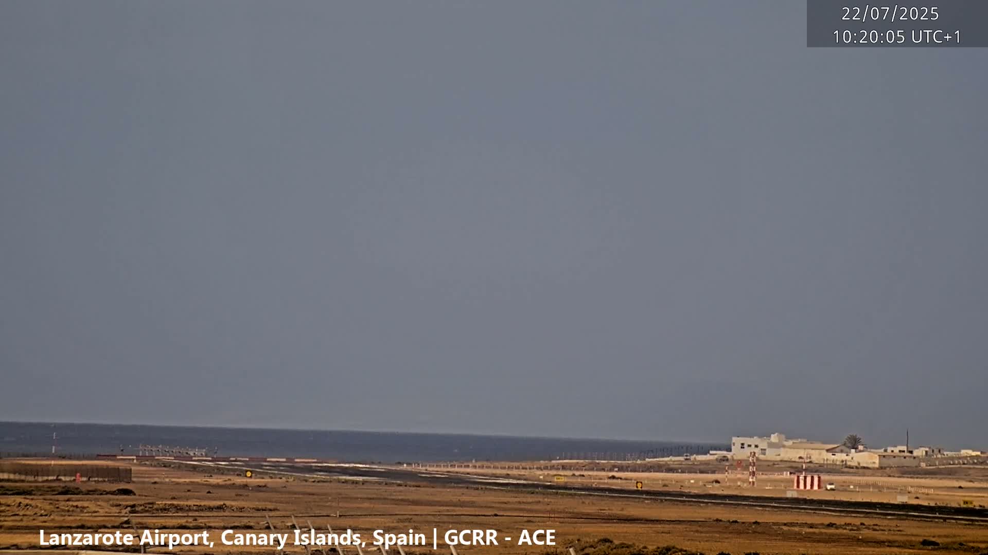 Lanzarote Airport from Inside Live Cam ACE/GCRR - Las Palmas , Canary Islands ,  Spain