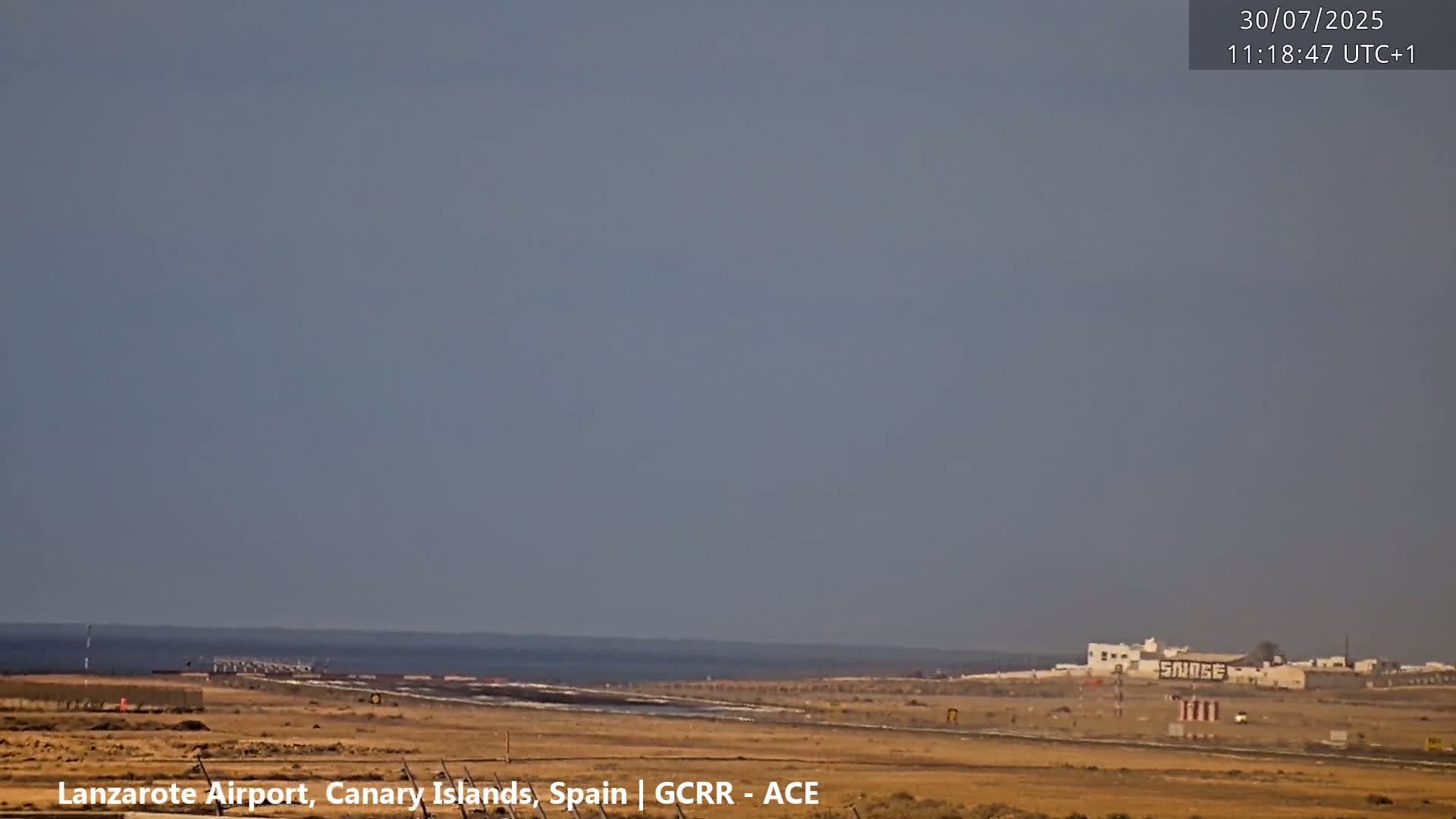 Lanzarote Airport from Inside Live Cam ACE/GCRR - Las Palmas , Canary Islands ,  Spain