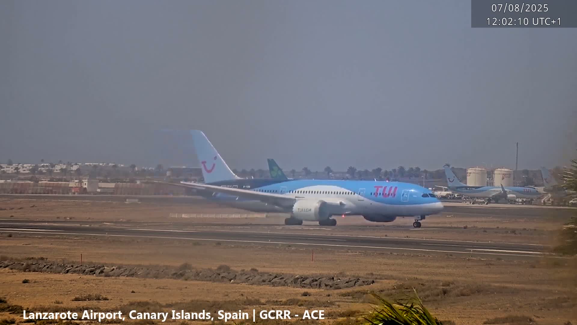 Lanzarote Airport from Inside Live Cam ACE/GCRR - Las Palmas , Canary Islands ,  Spain