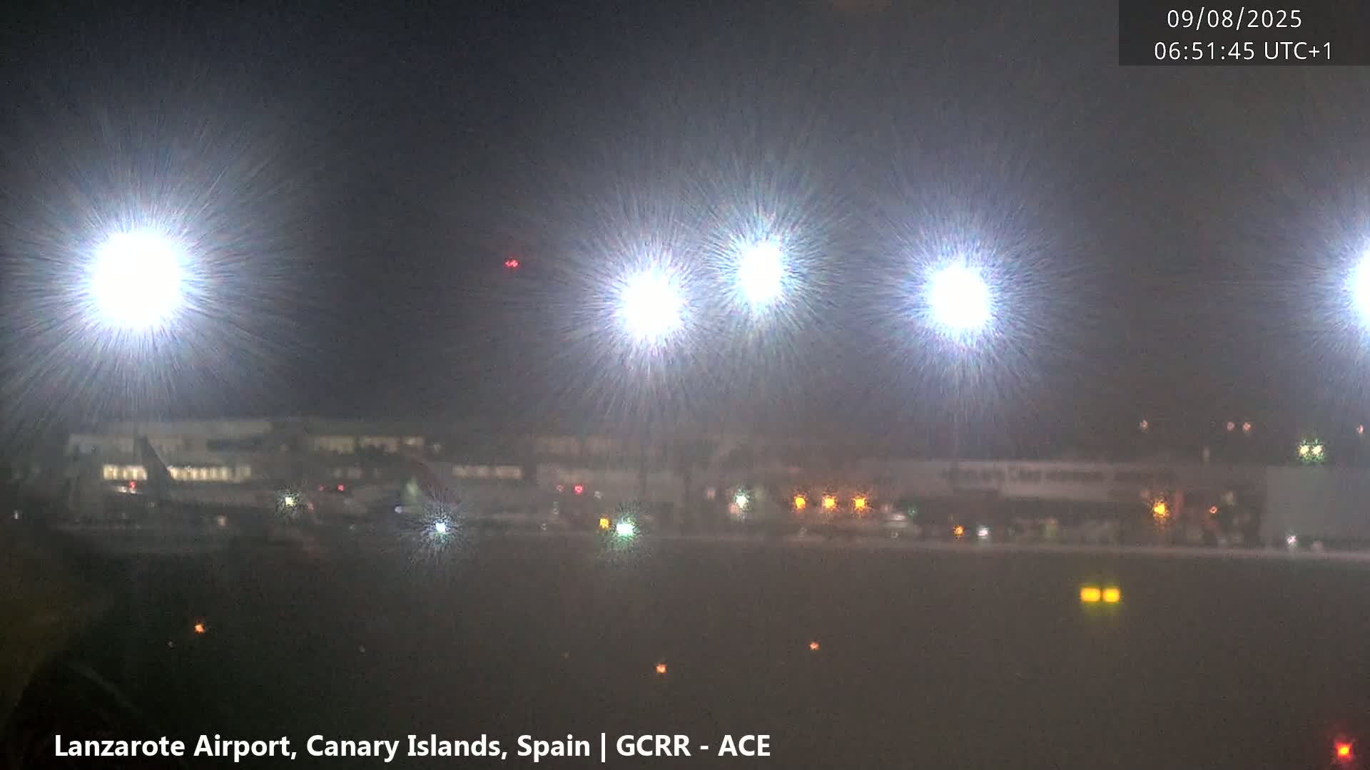 Lanzarote Airport from Inside Live Cam ACE/GCRR - Las Palmas , Canary Islands ,  Spain