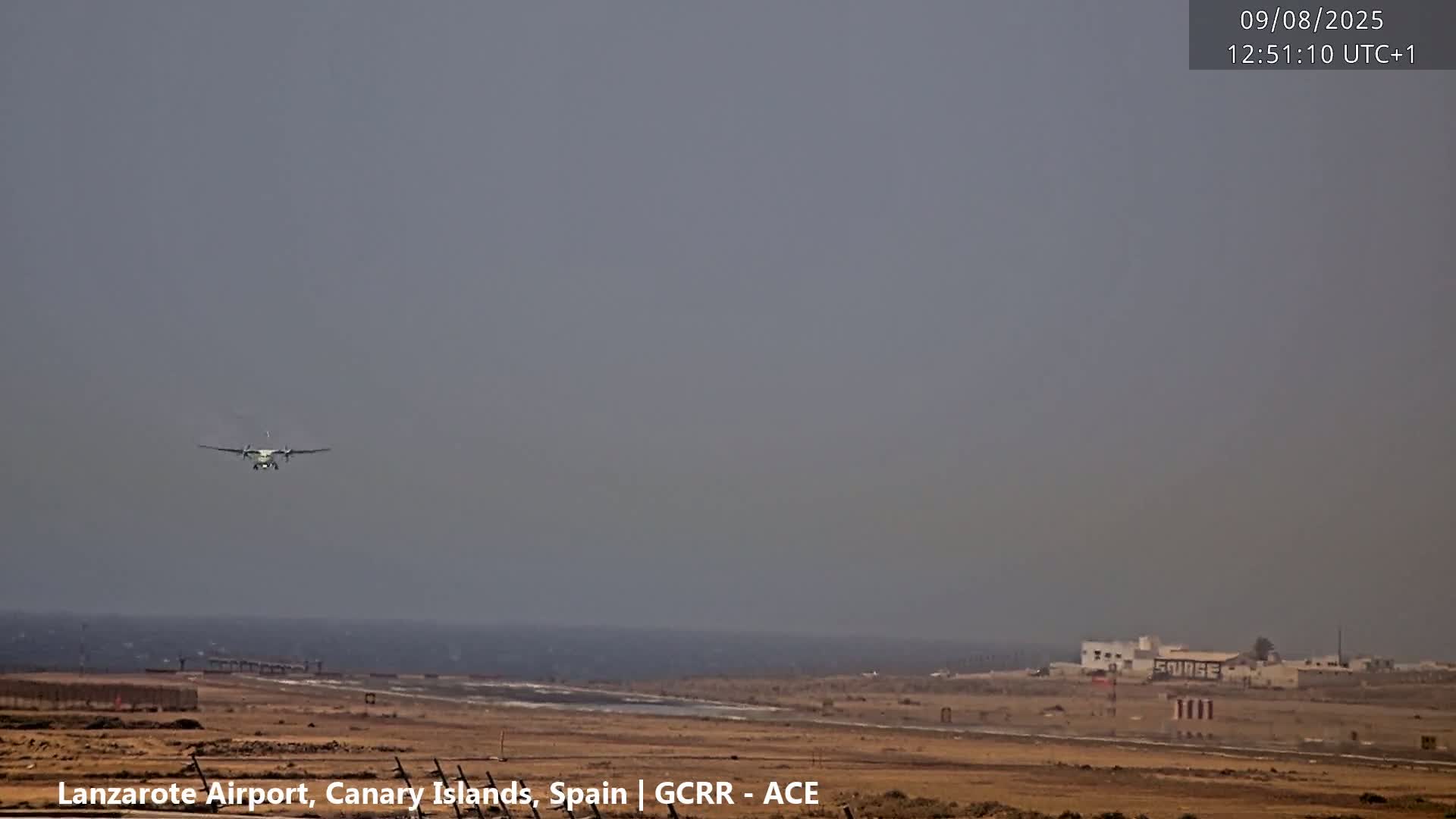Lanzarote Airport from Inside Live Cam ACE/GCRR - Las Palmas , Canary Islands ,  Spain