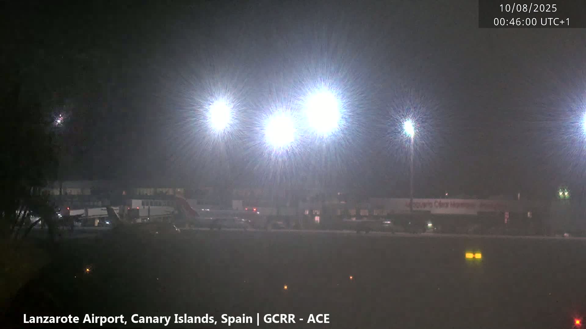 Lanzarote Airport from Inside Live Cam ACE/GCRR - Las Palmas , Canary Islands ,  Spain