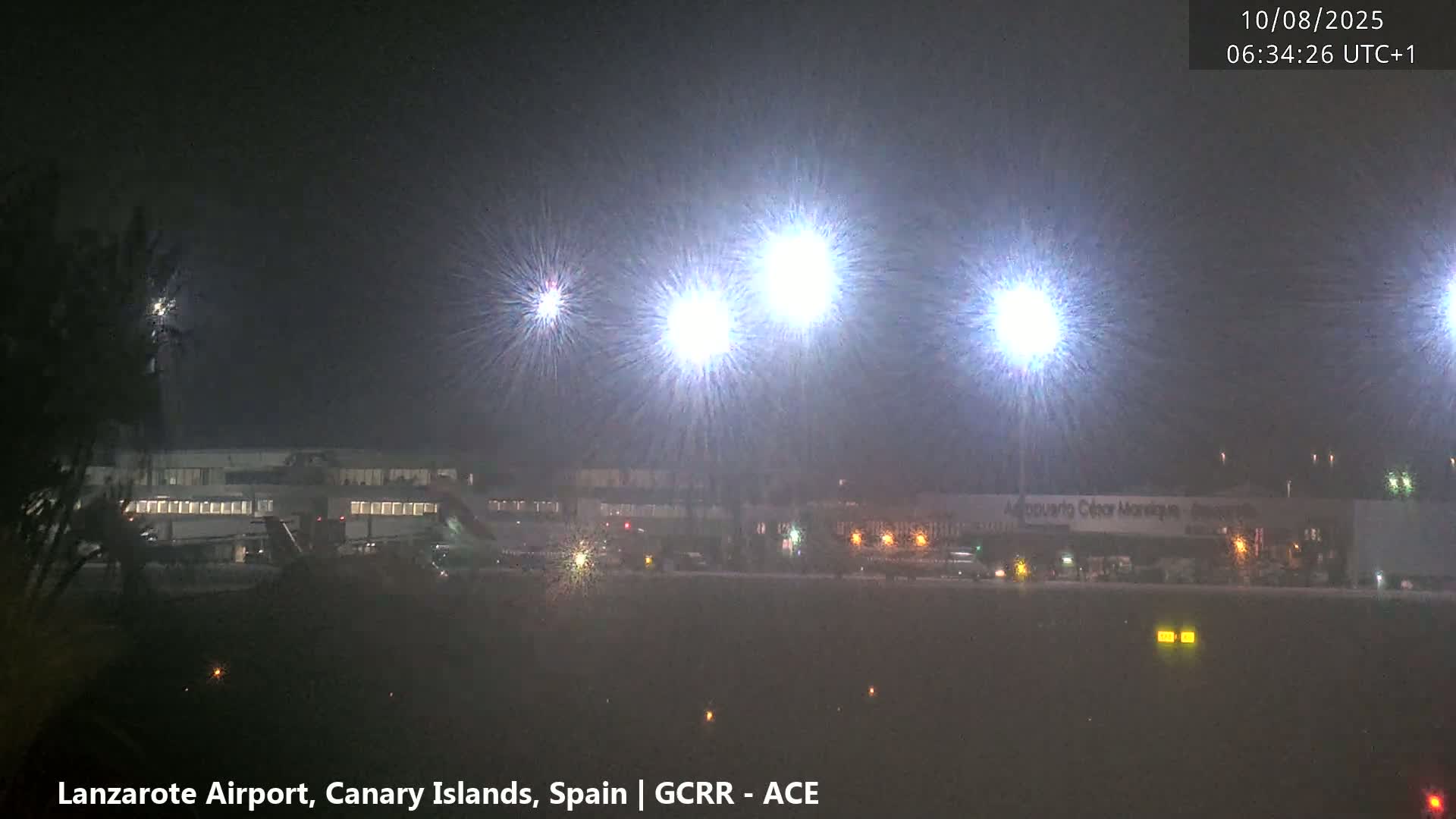 Lanzarote Airport from Inside Live Cam ACE/GCRR - Las Palmas , Canary Islands ,  Spain