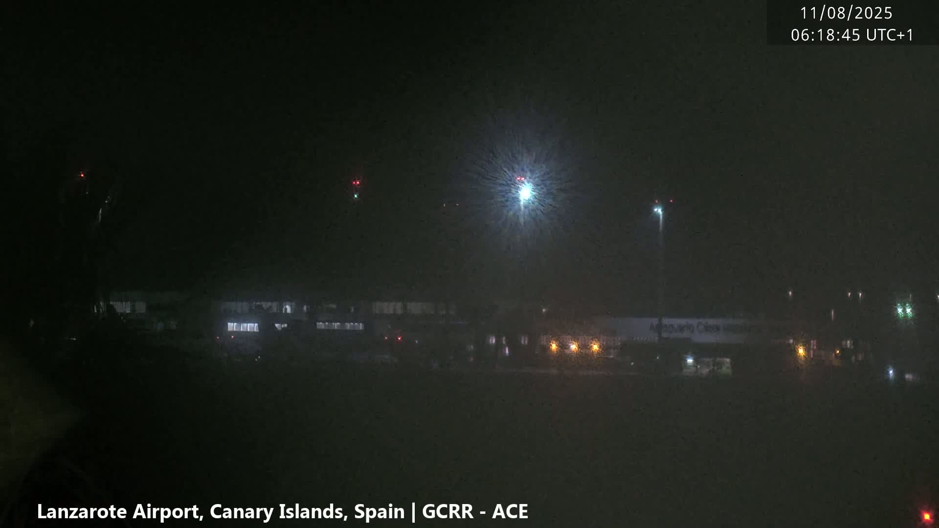 Lanzarote Airport from Inside Live Cam ACE/GCRR - Las Palmas , Canary Islands ,  Spain
