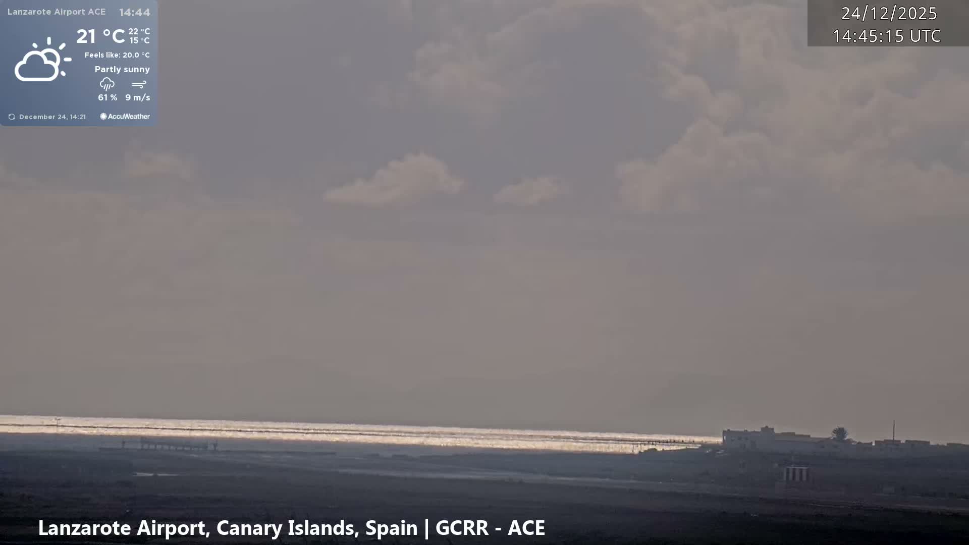 Lanzarote Airport from Inside Live Cam ACE/GCRR - Las Palmas , Canary Islands ,  Spain