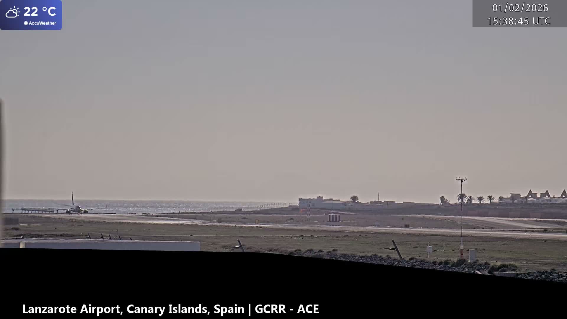 Lanzarote Airport from Inside Live Cam ACE/GCRR - Las Palmas , Canary Islands ,  Spain