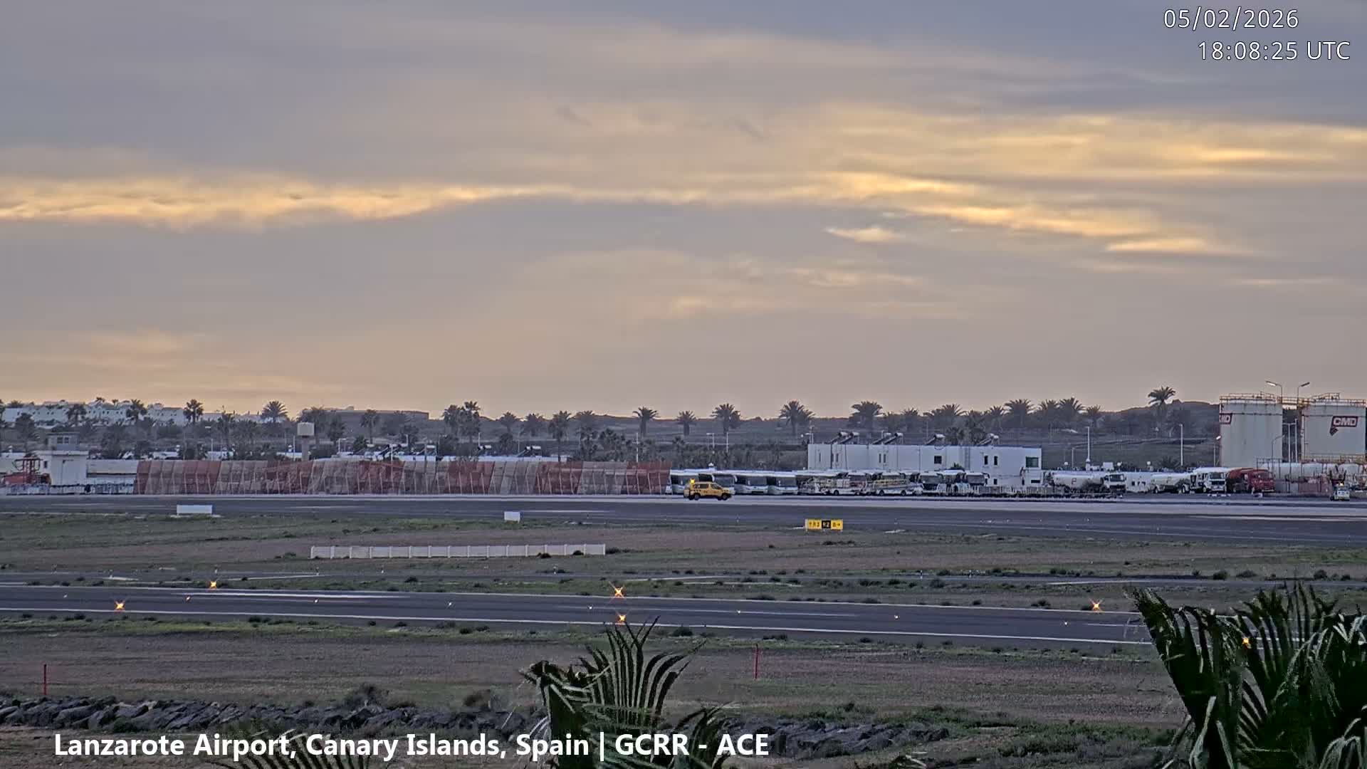 Lanzarote Airport from Inside Live Cam ACE/GCRR - Las Palmas , Canary Islands ,  Spain