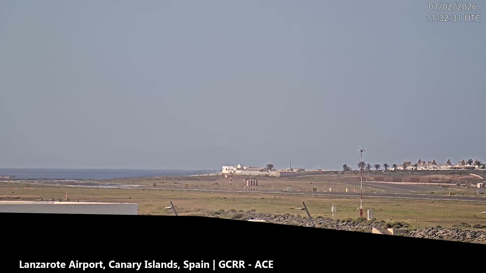 Lanzarote Airport from Inside Live Cam ACE/GCRR - Las Palmas , Canary Islands ,  Spain