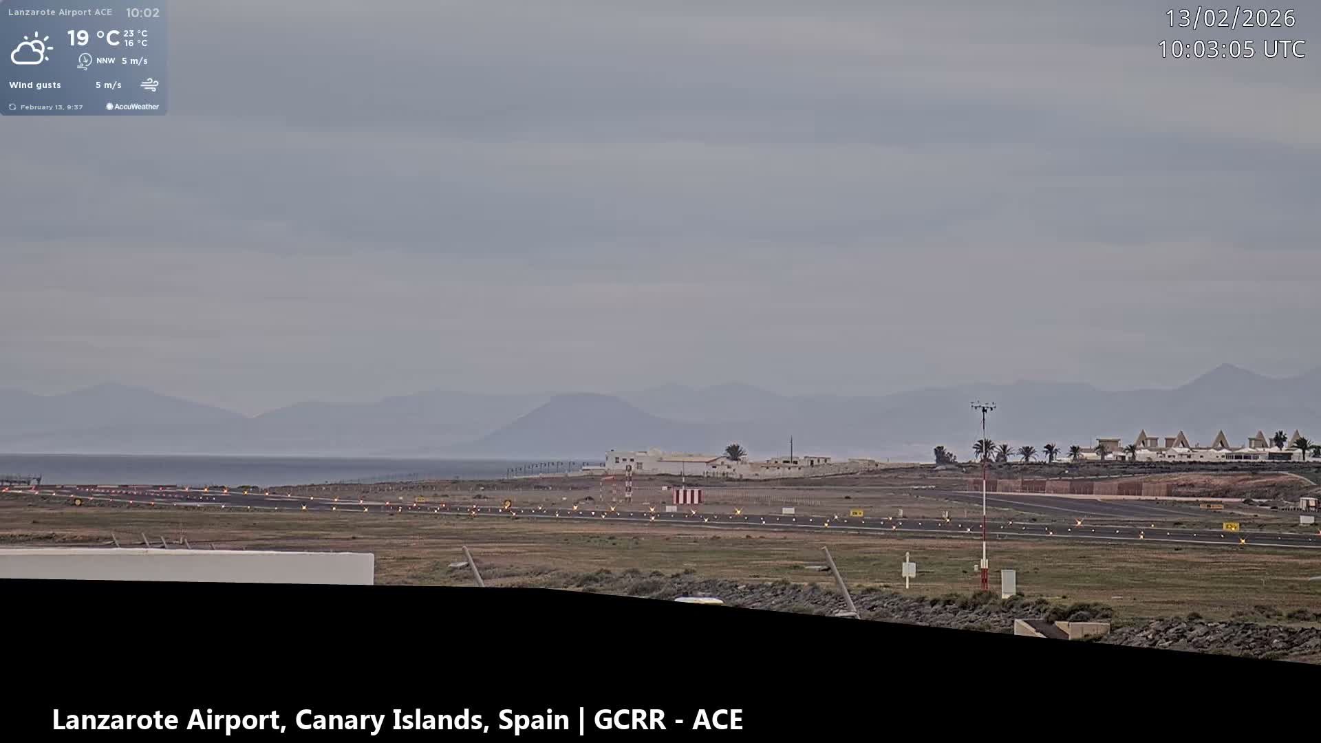 Lanzarote Airport from Inside Live Cam ACE/GCRR - Las Palmas , Canary Islands ,  Spain