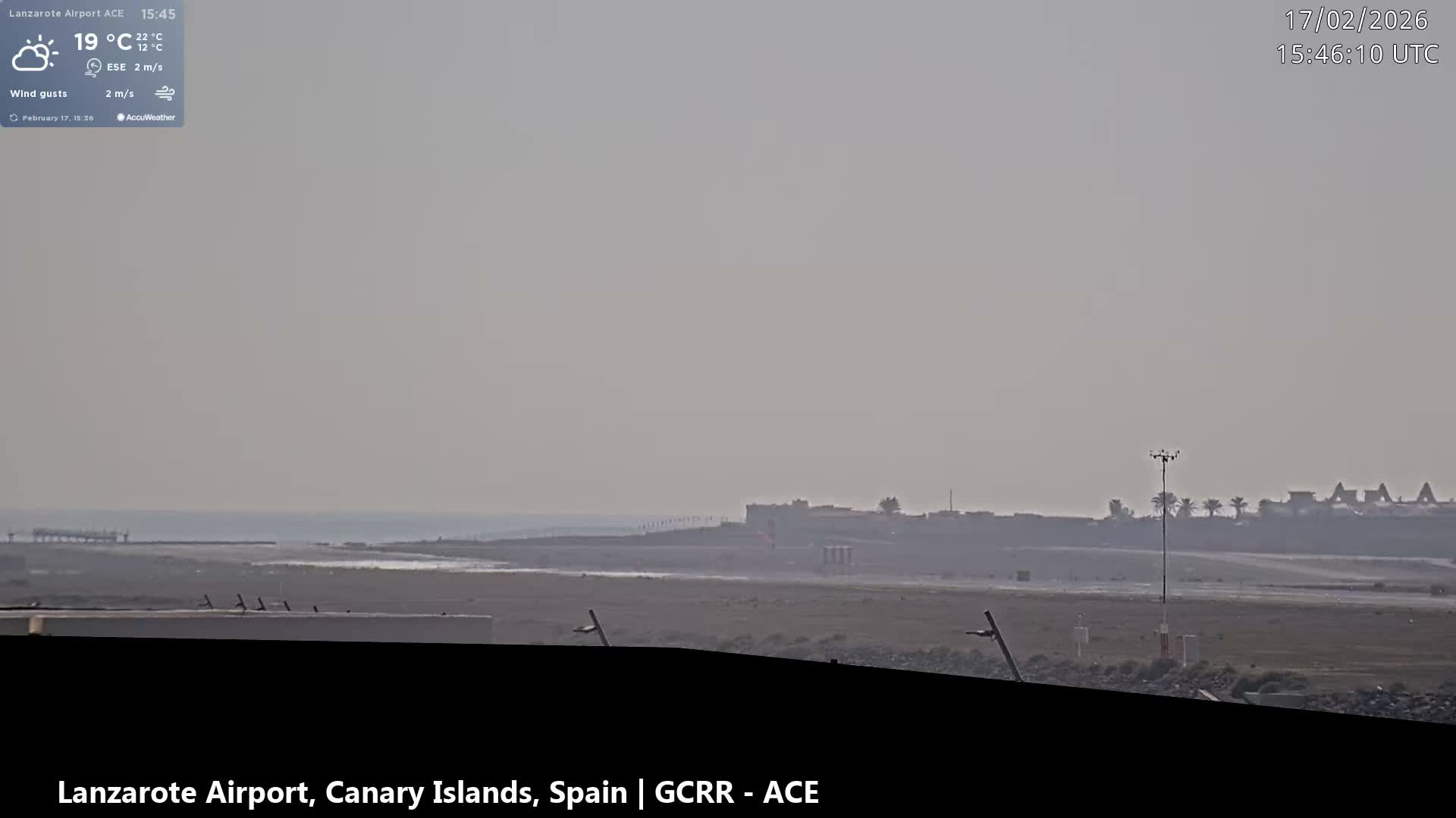 Lanzarote Airport from Inside Live Cam ACE/GCRR - Las Palmas , Canary Islands ,  Spain