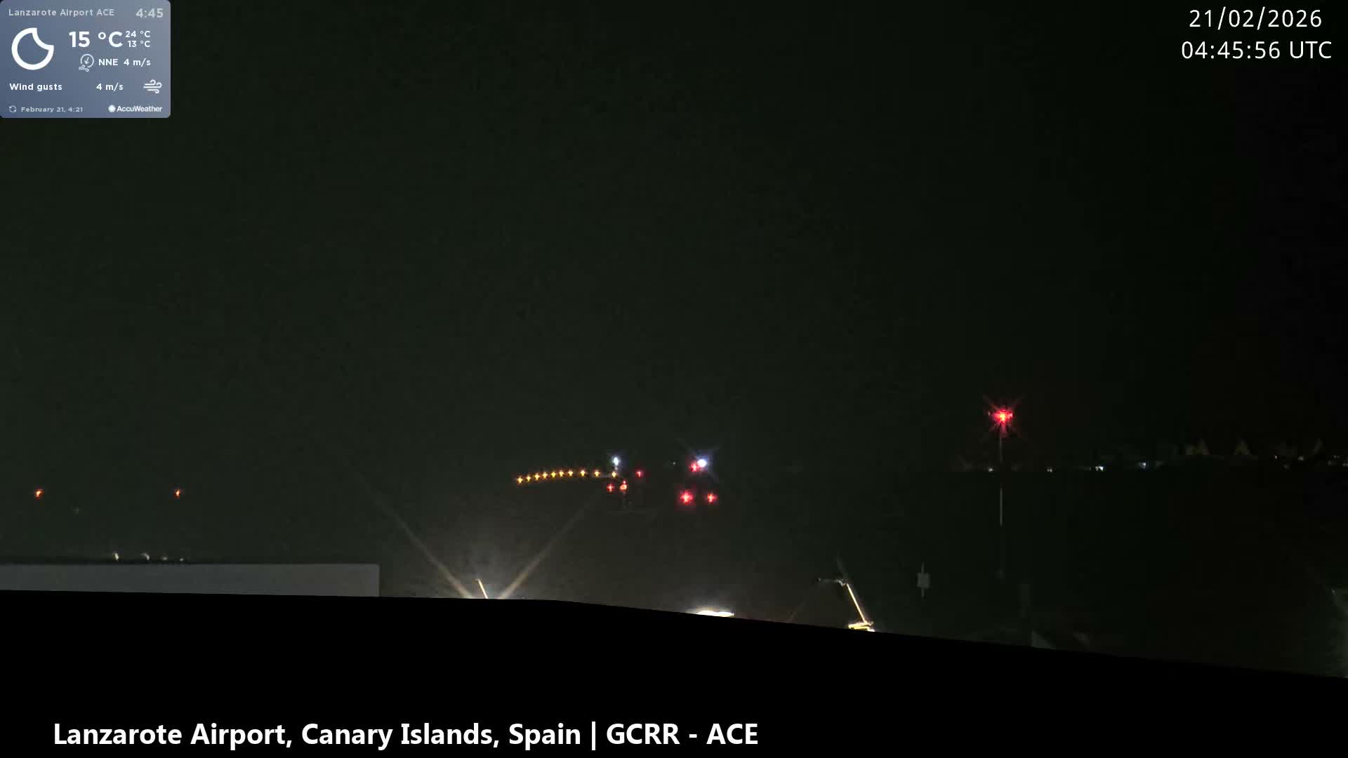 Lanzarote Airport from Inside Live Cam ACE/GCRR - Las Palmas , Canary Islands ,  Spain