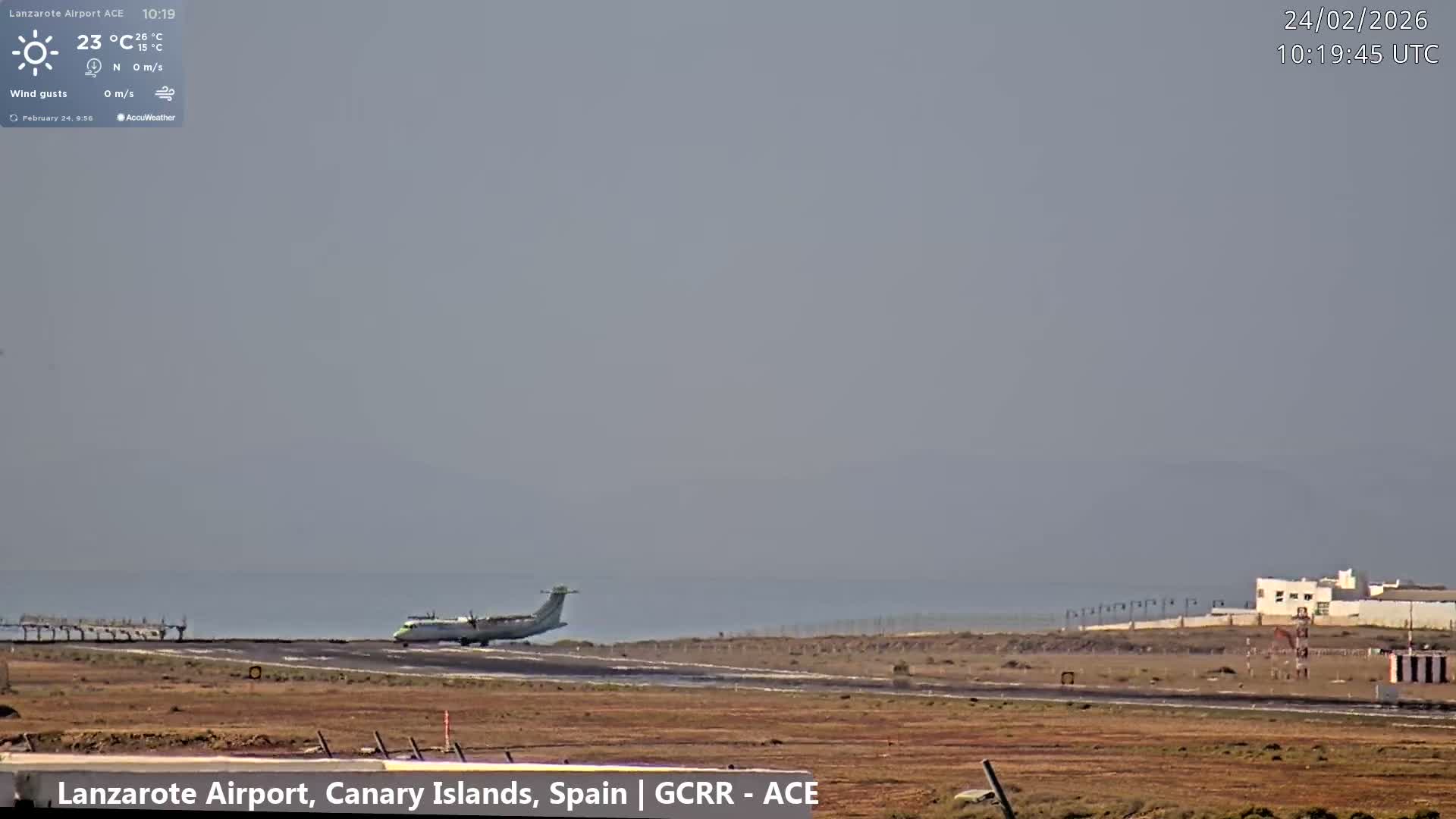 Lanzarote Airport from Inside Live Cam ACE/GCRR - Las Palmas , Canary Islands ,  Spain