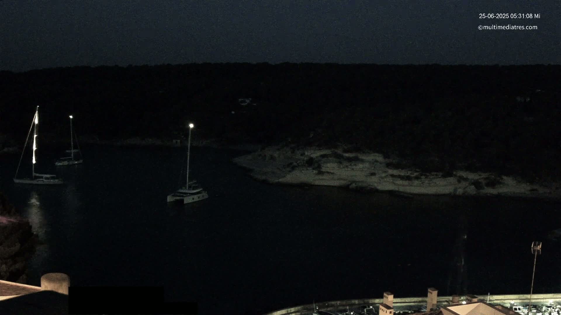 Cala Portal Vells Bay from Sol de Mallorca Live Cam - Mallorca, Balearic Islands, Spain