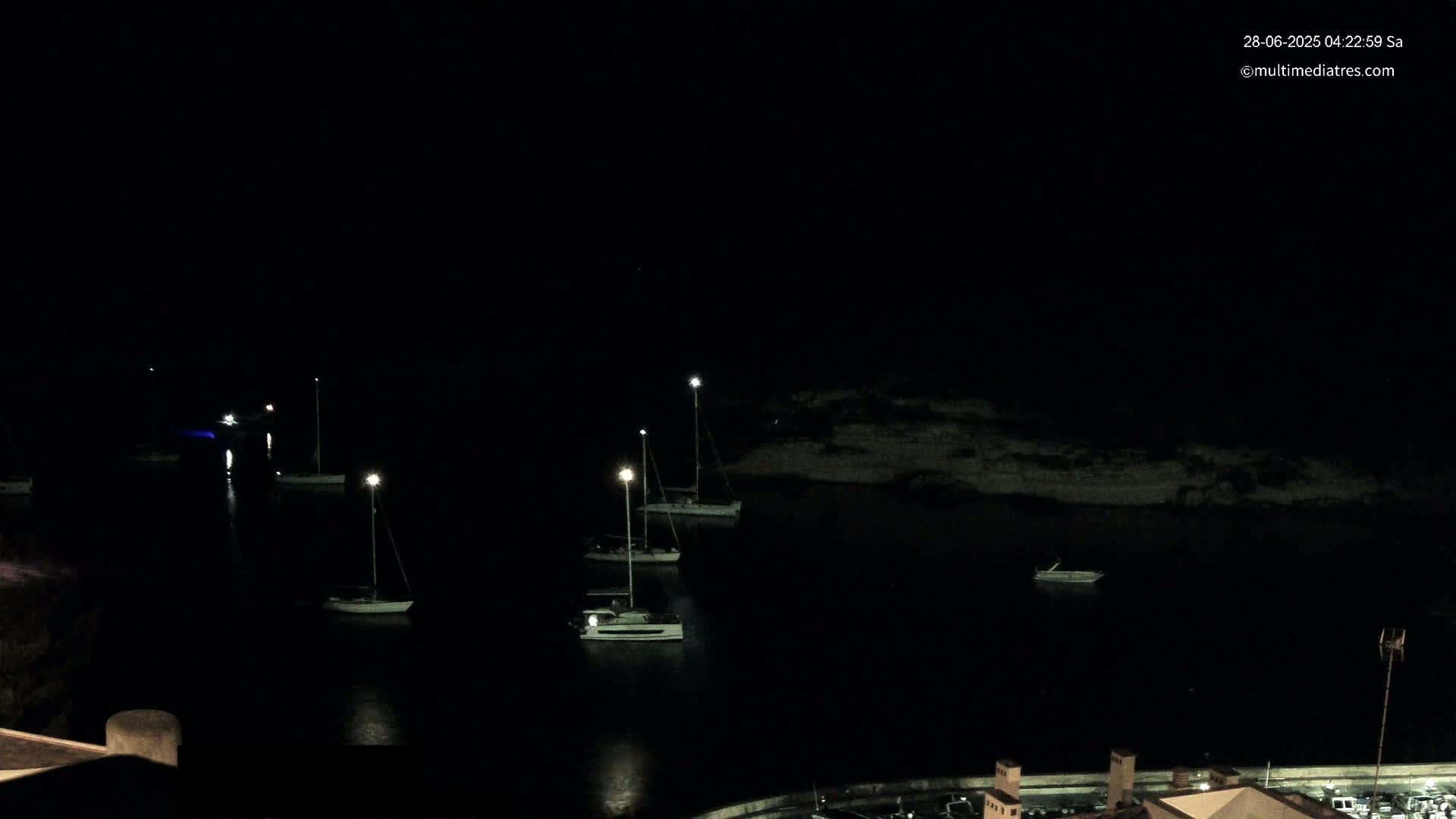 Cala Portal Vells Bay from Sol de Mallorca Live Cam - Mallorca, Balearic Islands, Spain