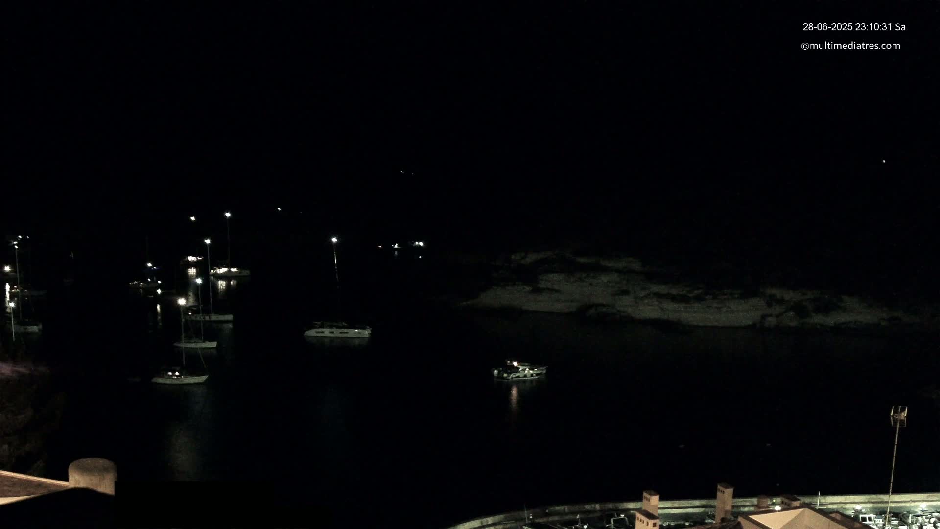 Cala Portal Vells Bay from Sol de Mallorca Live Cam - Mallorca, Balearic Islands, Spain