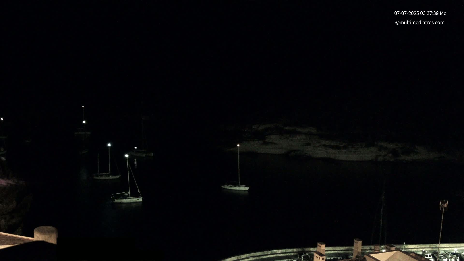 Cala Portal Vells Bay from Sol de Mallorca Live Cam - Mallorca, Balearic Islands, Spain