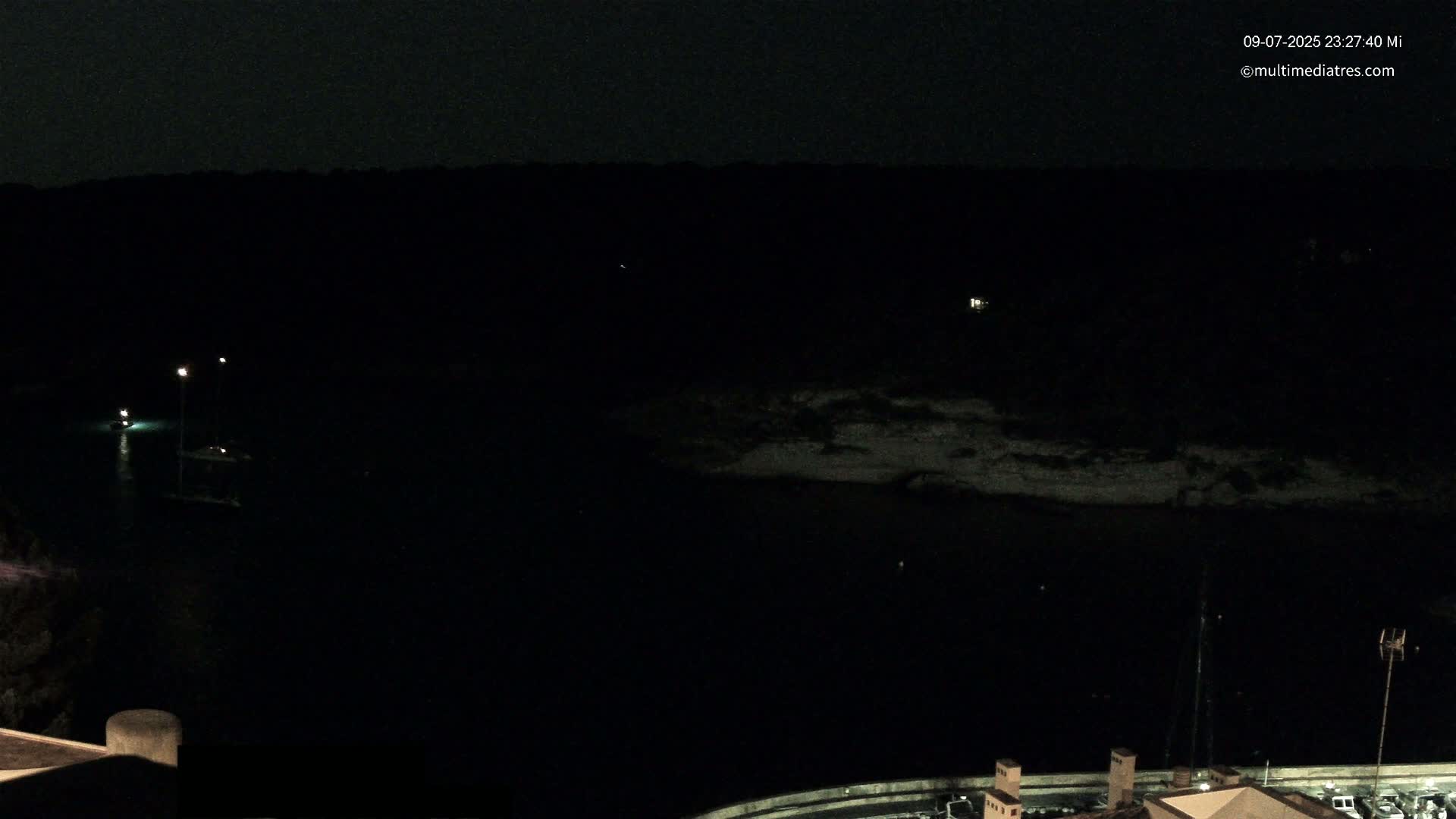 Cala Portal Vells Bay from Sol de Mallorca Live Cam - Mallorca, Balearic Islands, Spain