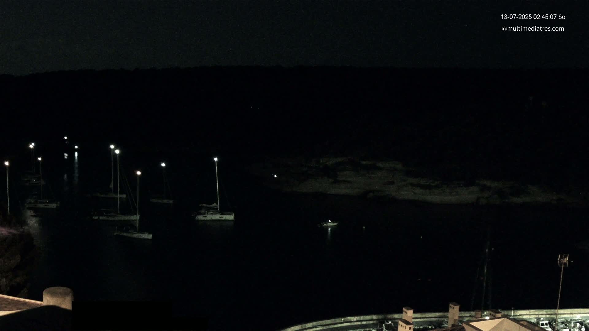 Cala Portal Vells Bay from Sol de Mallorca Live Cam - Mallorca, Balearic Islands, Spain