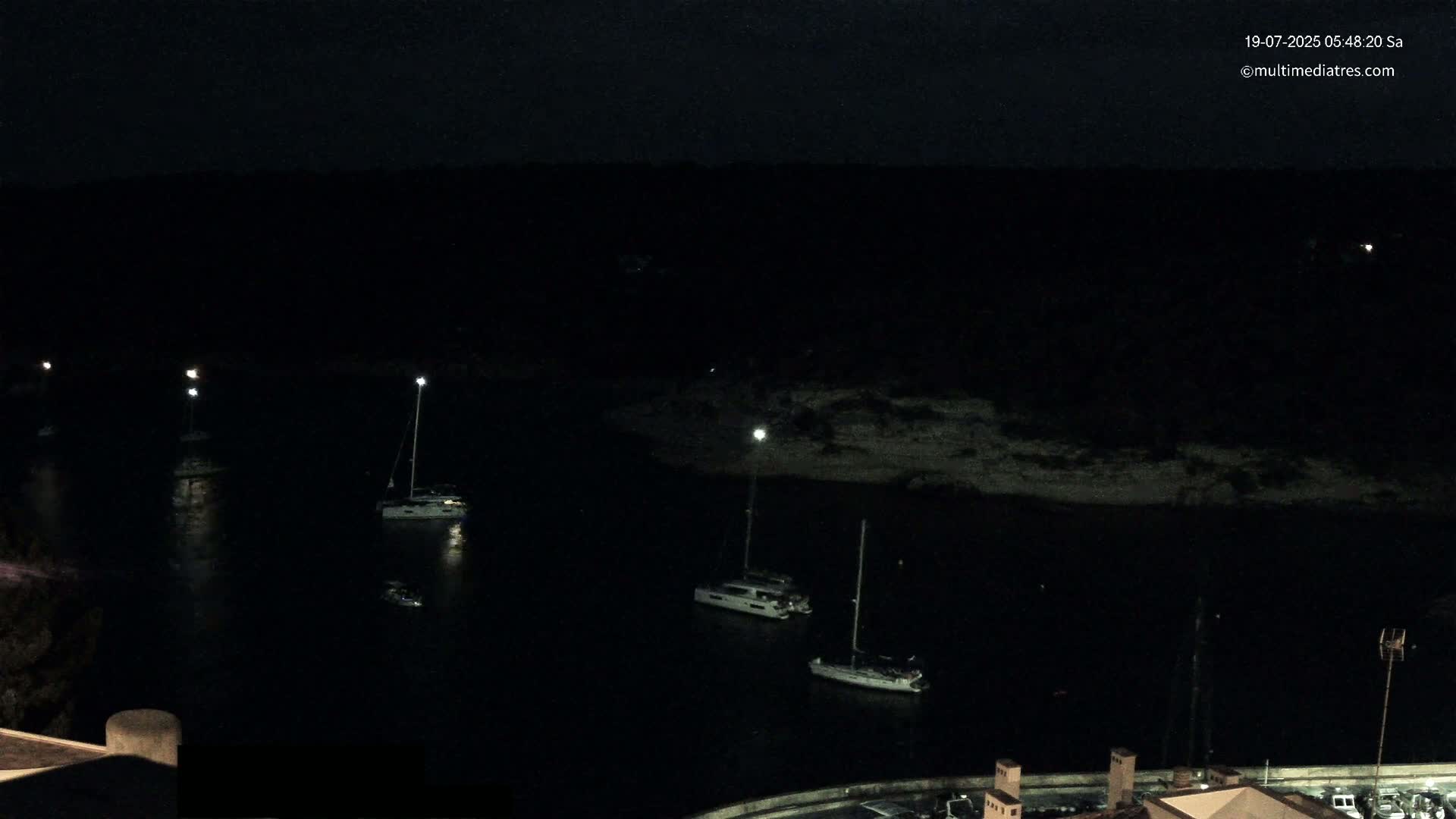 Cala Portal Vells Bay from Sol de Mallorca Live Cam - Mallorca, Balearic Islands, Spain