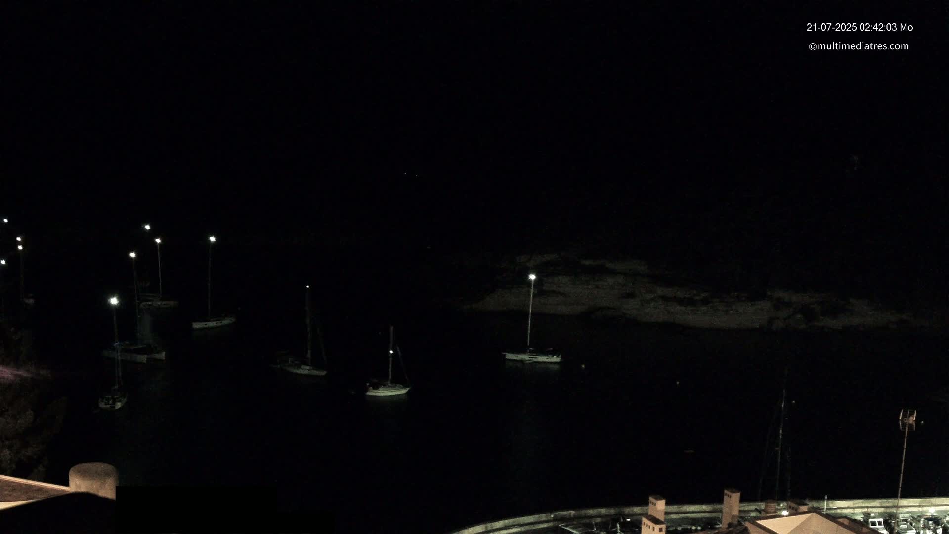 Cala Portal Vells Bay from Sol de Mallorca Live Cam - Mallorca, Balearic Islands, Spain