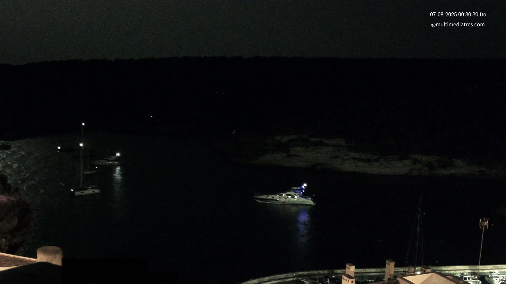 Cala Portal Vells Bay from Sol de Mallorca Live Cam - Mallorca, Balearic Islands, Spain