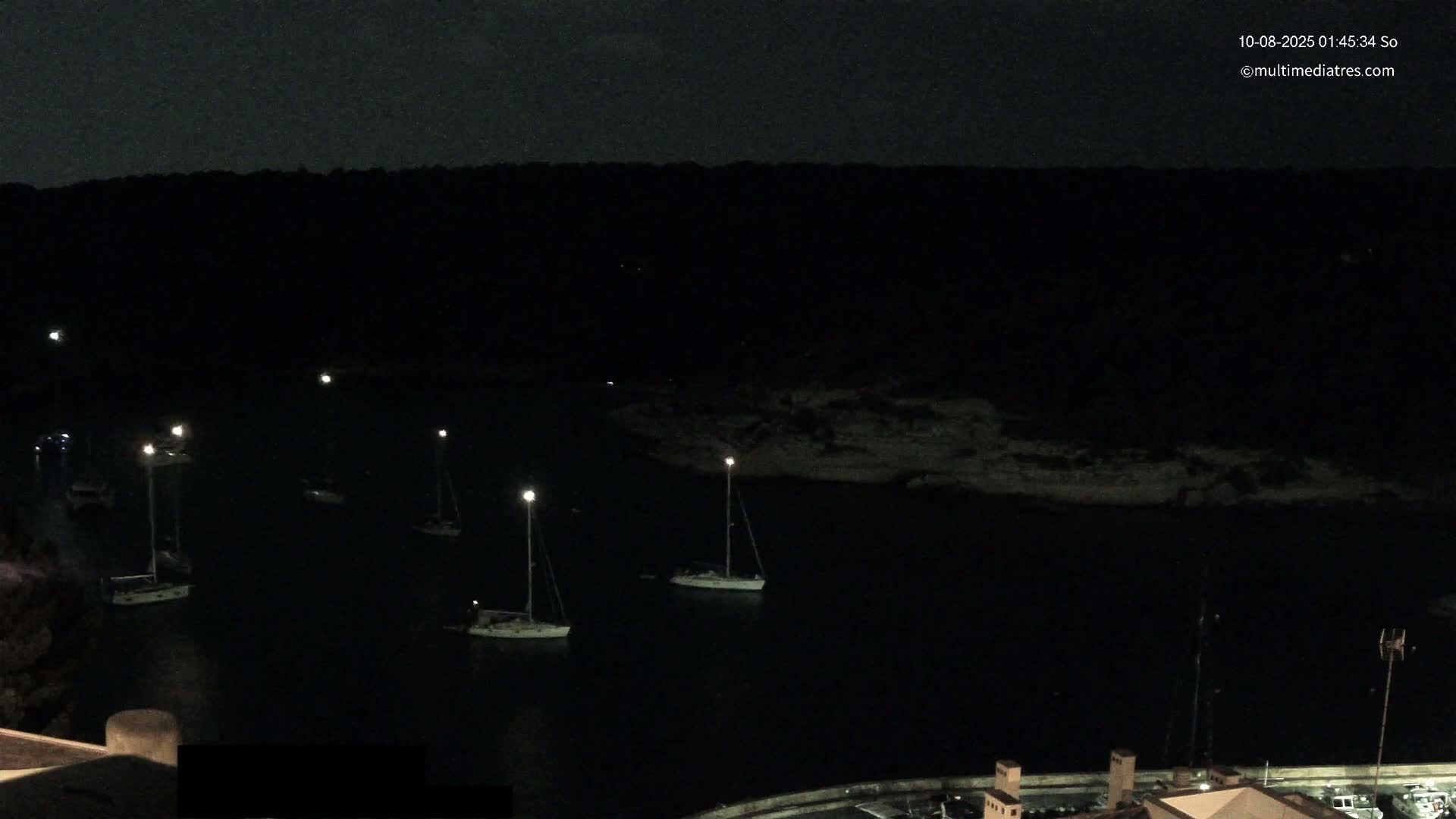 Cala Portal Vells Bay from Sol de Mallorca Live Cam - Mallorca, Balearic Islands, Spain