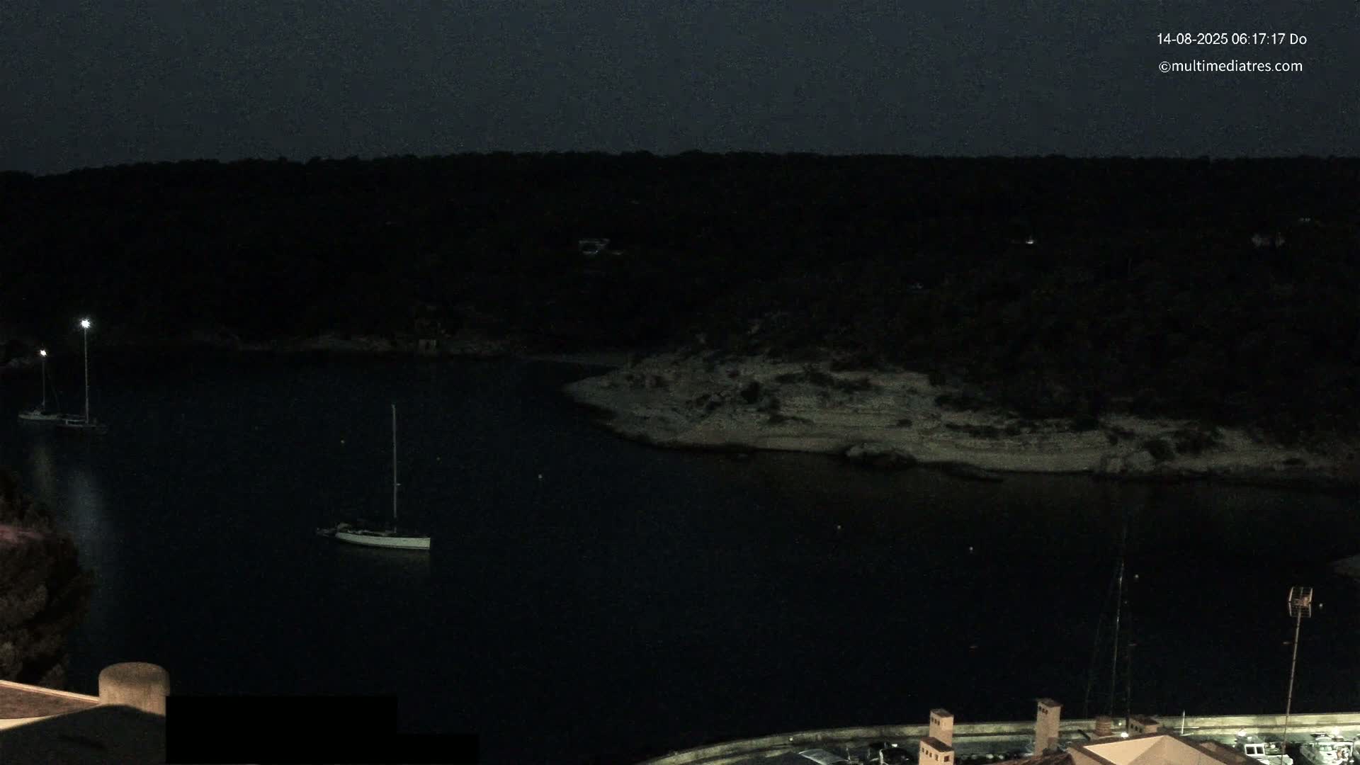 Cala Portal Vells Bay from Sol de Mallorca Live Cam - Mallorca, Balearic Islands, Spain
