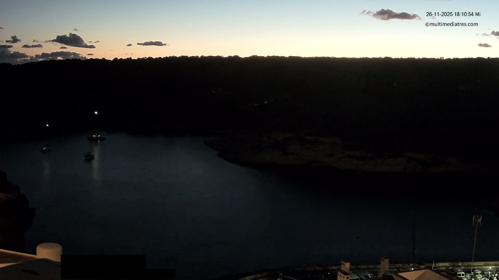 Cala Portal Vells Bay from Sol de Mallorca Live Cam - Mallorca, Balearic Islands, Spain