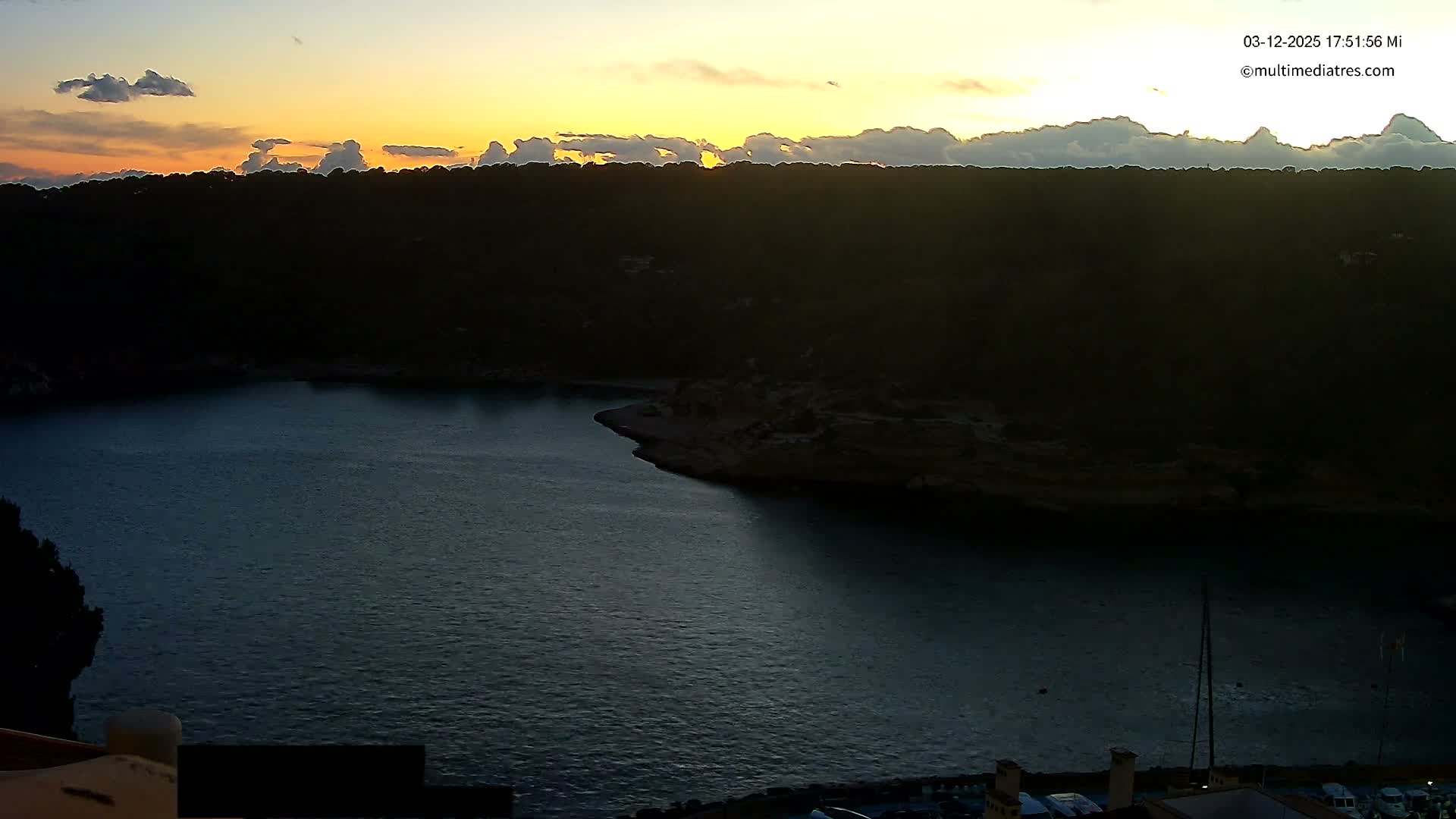 Cala Portal Vells Bay from Sol de Mallorca Live Cam - Mallorca, Balearic Islands, Spain