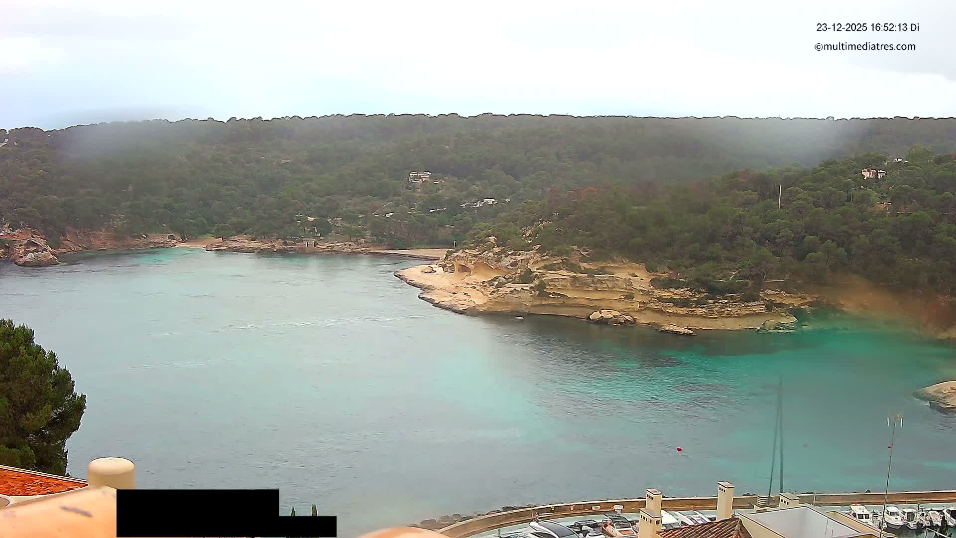 Cala Portal Vells Bay from Sol de Mallorca Live Cam - Mallorca, Balearic Islands, Spain