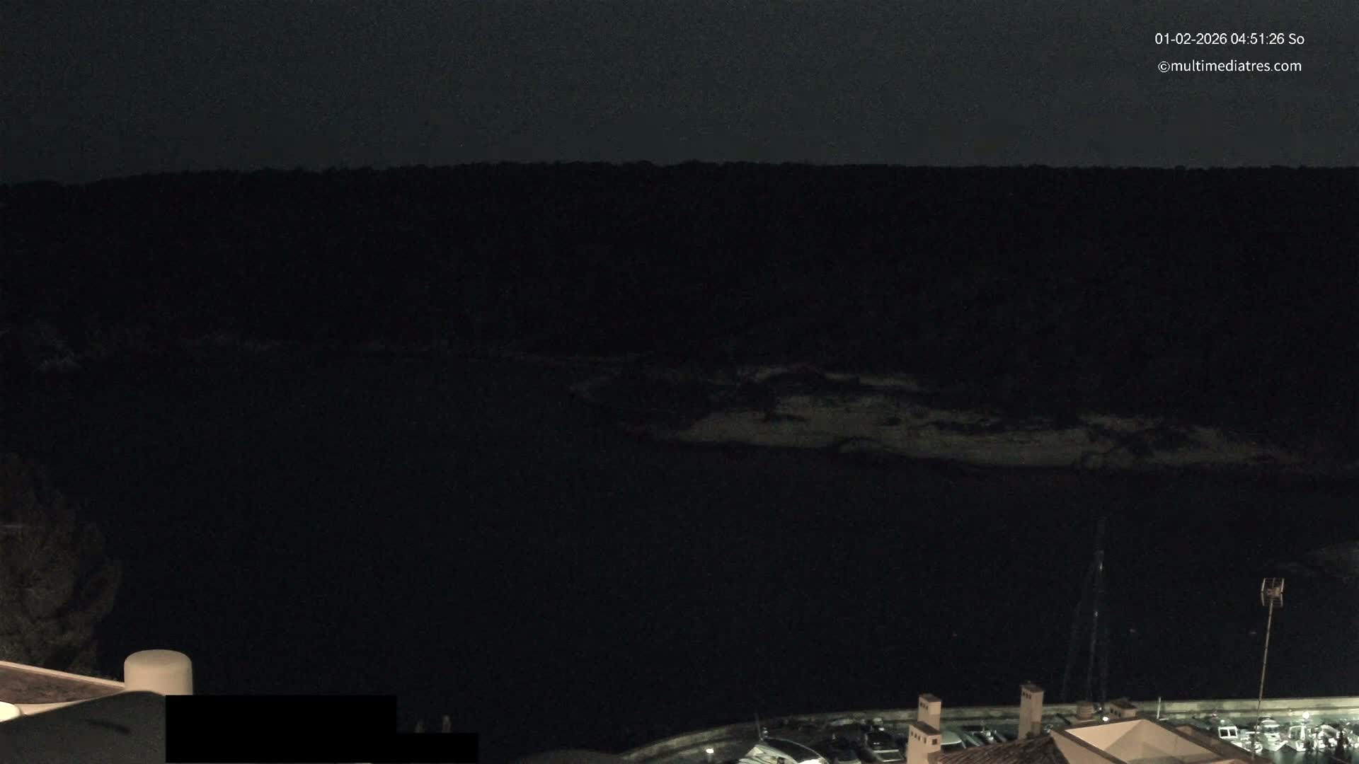 Cala Portal Vells Bay from Sol de Mallorca Live Cam - Mallorca, Balearic Islands, Spain