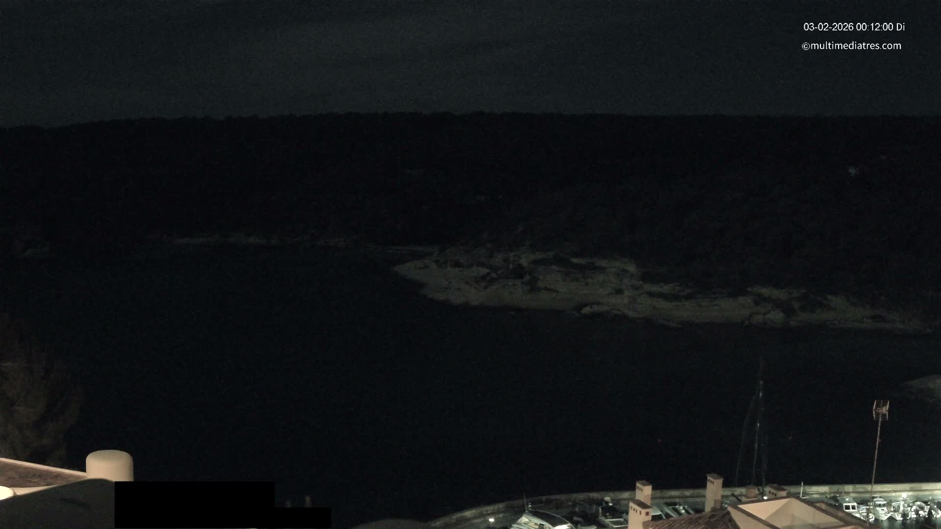 Cala Portal Vells Bay from Sol de Mallorca Live Cam - Mallorca, Balearic Islands, Spain