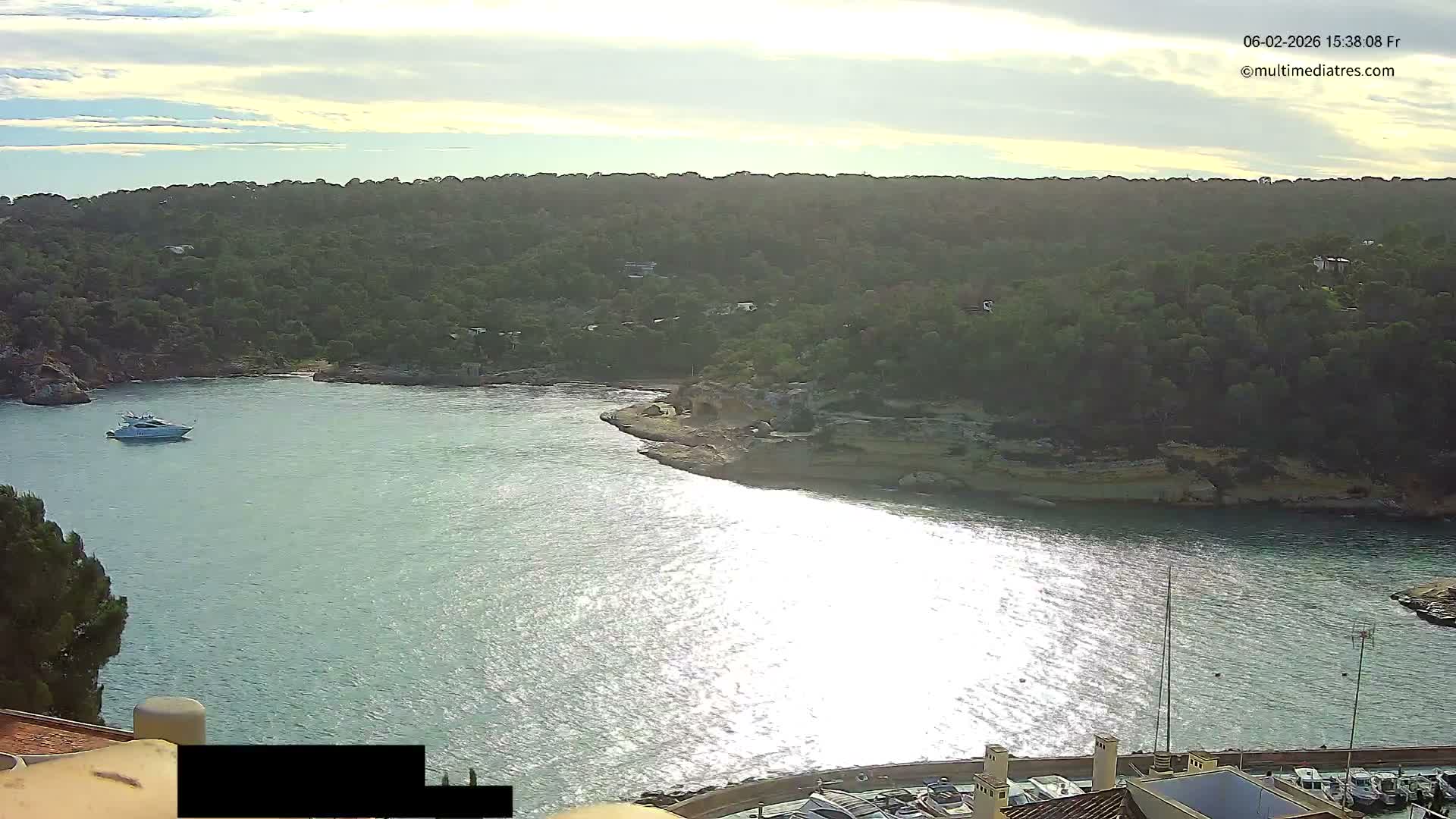 Cala Portal Vells Bay from Sol de Mallorca Live Cam - Mallorca, Balearic Islands, Spain