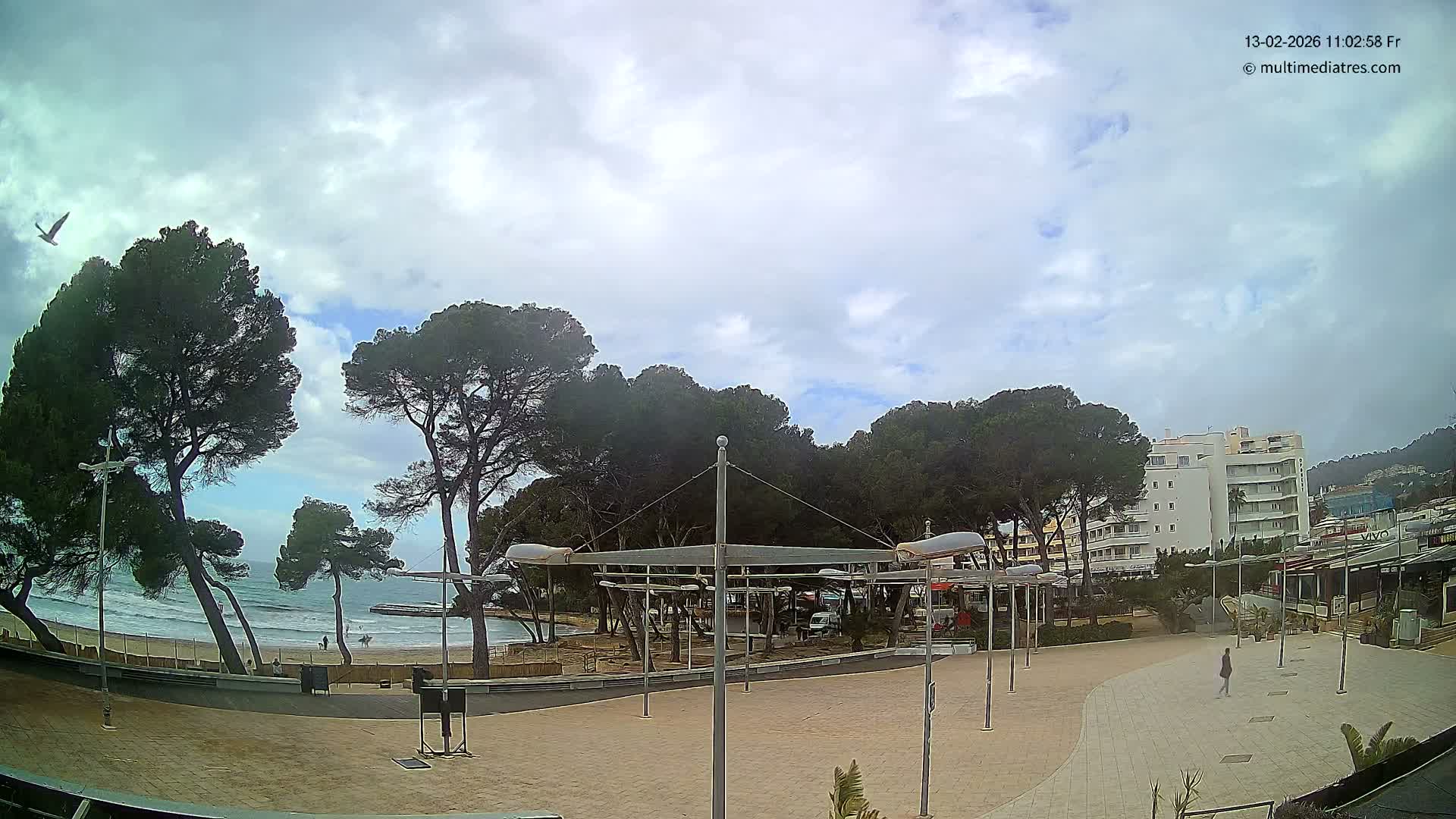 Cala Portal Vells Bay from Sol de Mallorca Live Cam - Mallorca, Balearic Islands, Spain
