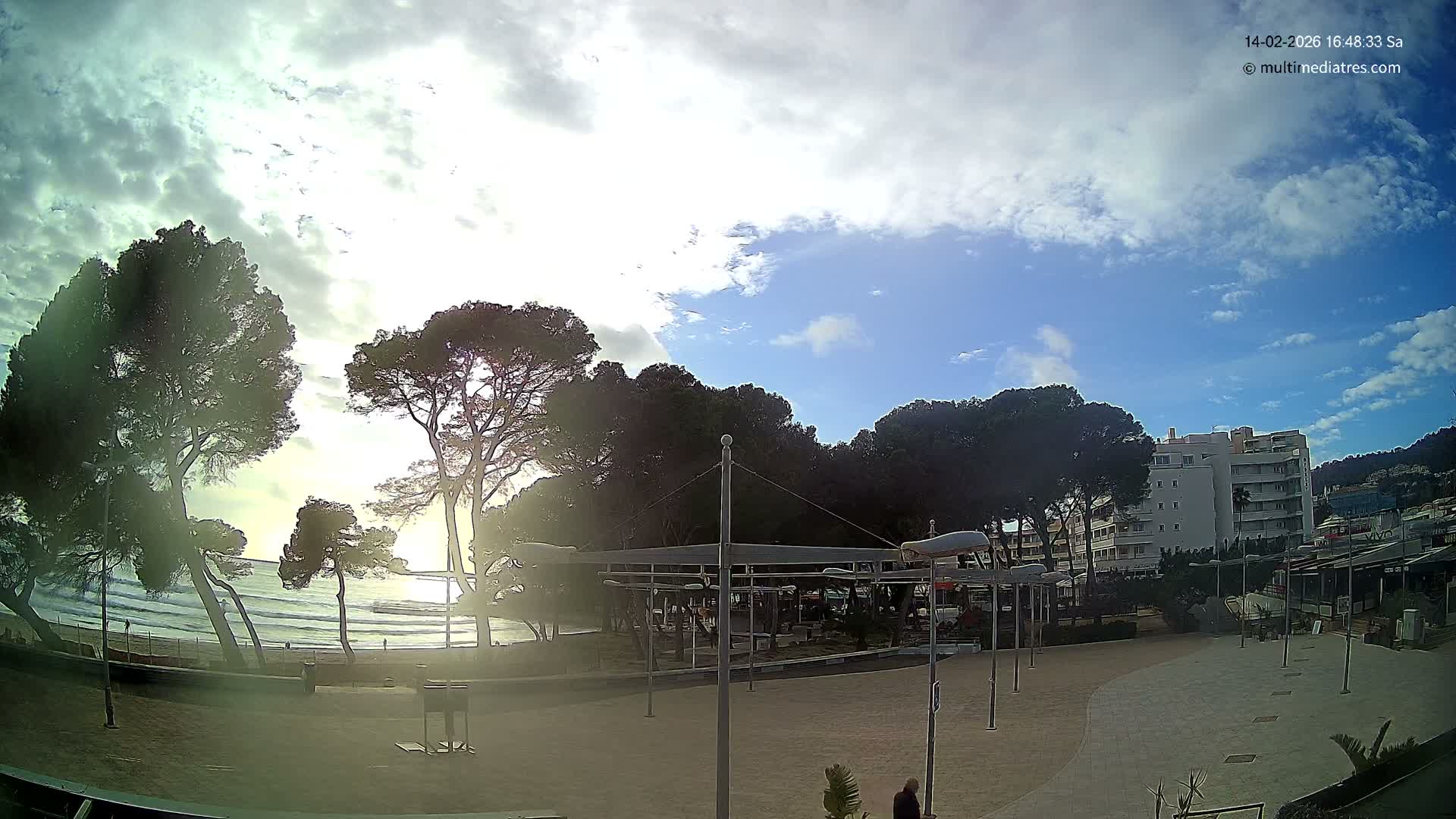 Cala Portal Vells Bay from Sol de Mallorca Live Cam - Mallorca, Balearic Islands, Spain