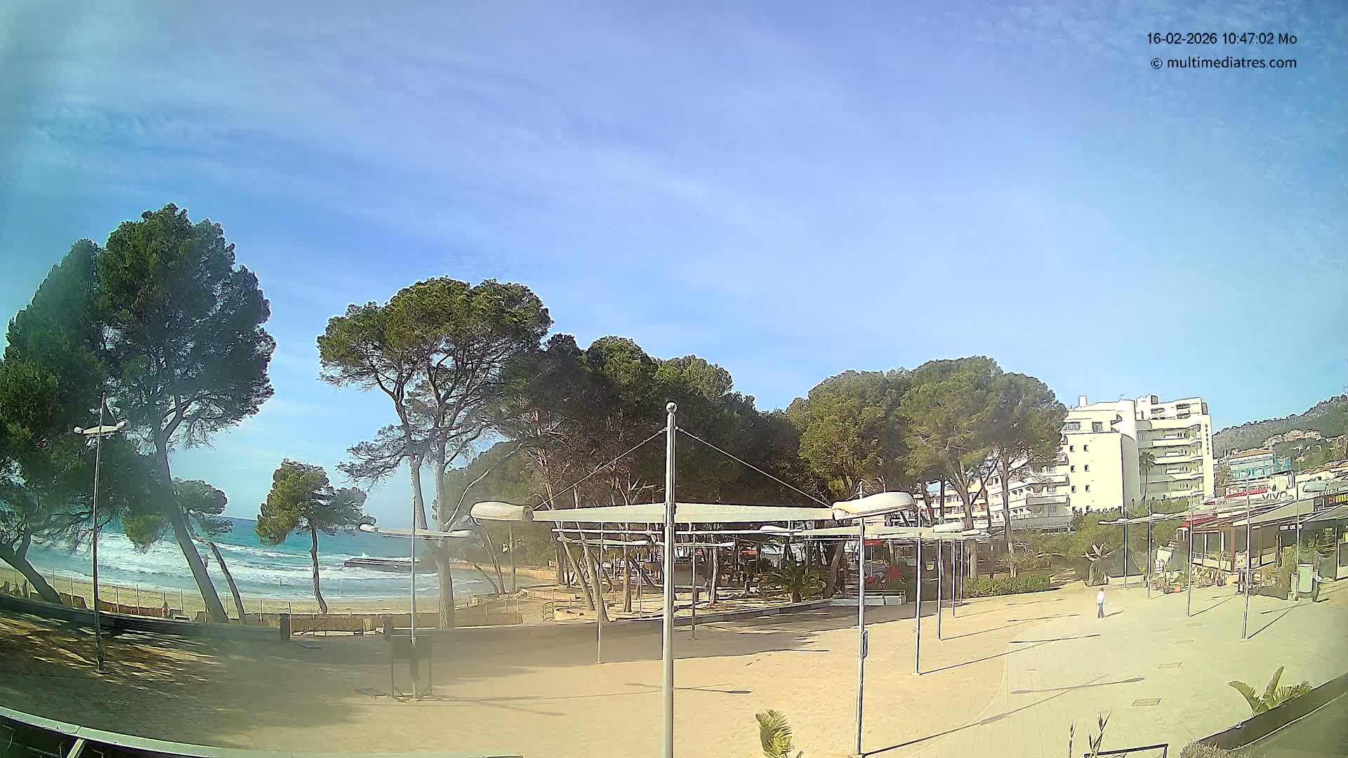 Cala Portal Vells Bay from Sol de Mallorca Live Cam - Mallorca, Balearic Islands, Spain