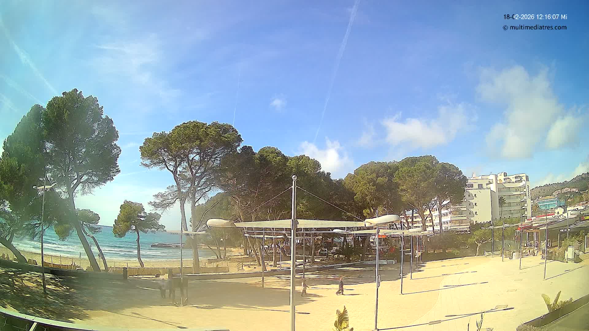 Cala Portal Vells Bay from Sol de Mallorca Live Cam - Mallorca, Balearic Islands, Spain