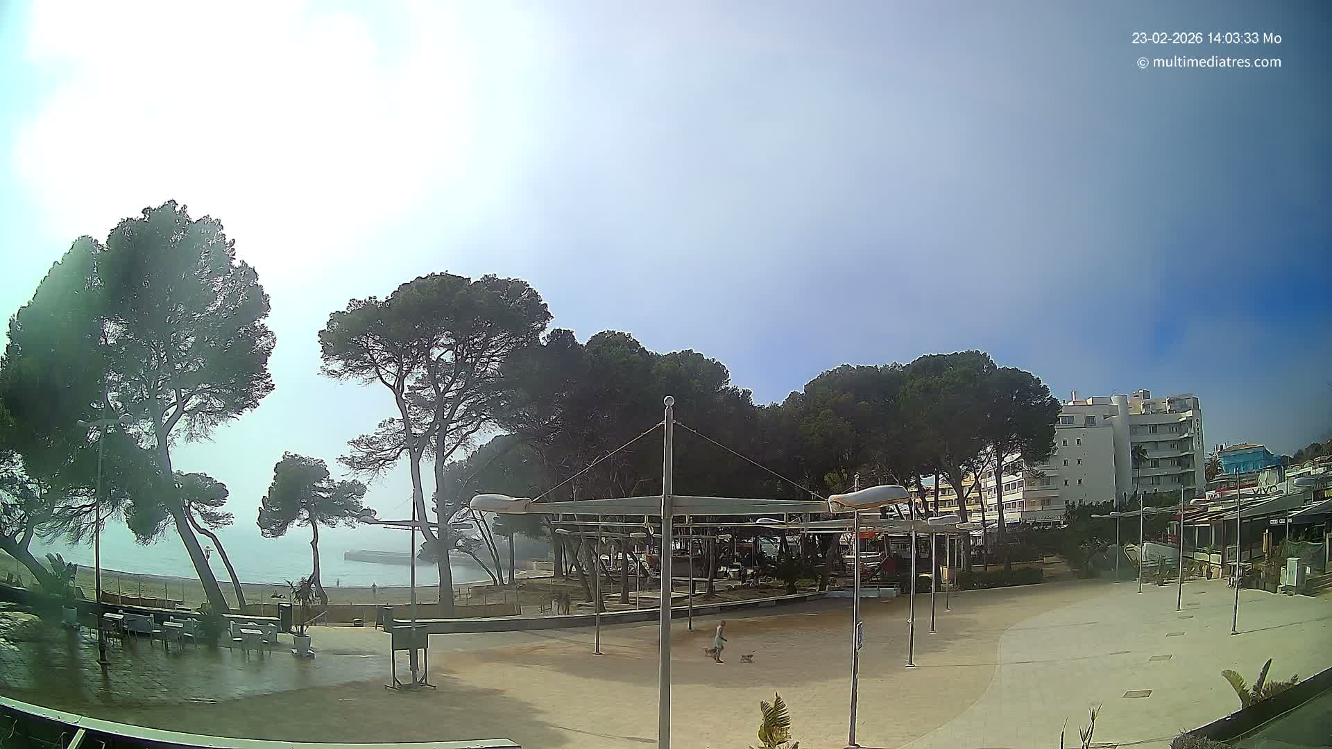 Cala Portal Vells Bay from Sol de Mallorca Live Cam - Mallorca, Balearic Islands, Spain