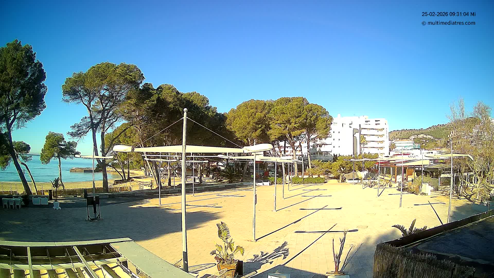 Cala Portal Vells Bay from Sol de Mallorca Live Cam - Mallorca, Balearic Islands, Spain