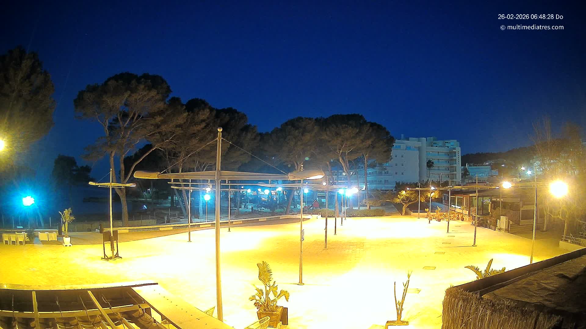 Cala Portal Vells Bay from Sol de Mallorca Live Cam - Mallorca, Balearic Islands, Spain