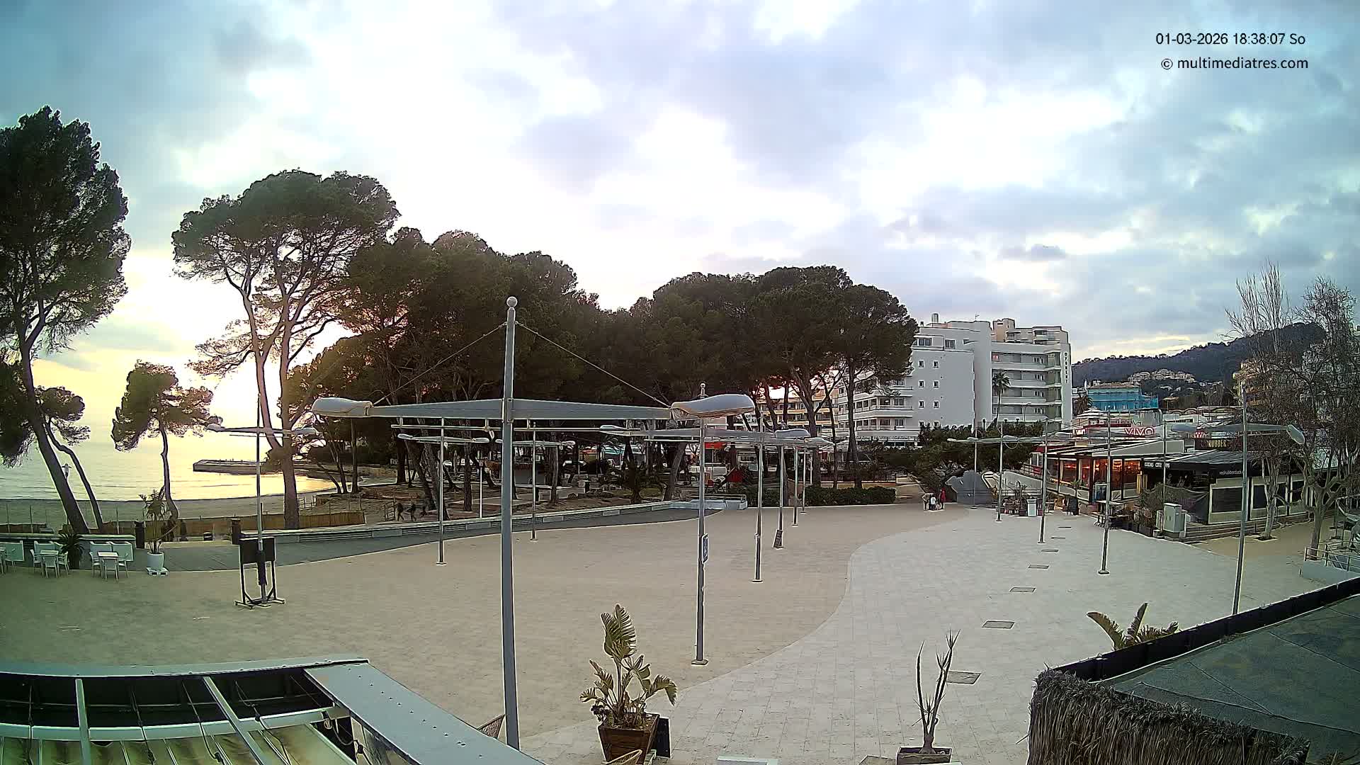 Cala Portal Vells Bay from Sol de Mallorca Live Cam - Mallorca, Balearic Islands, Spain