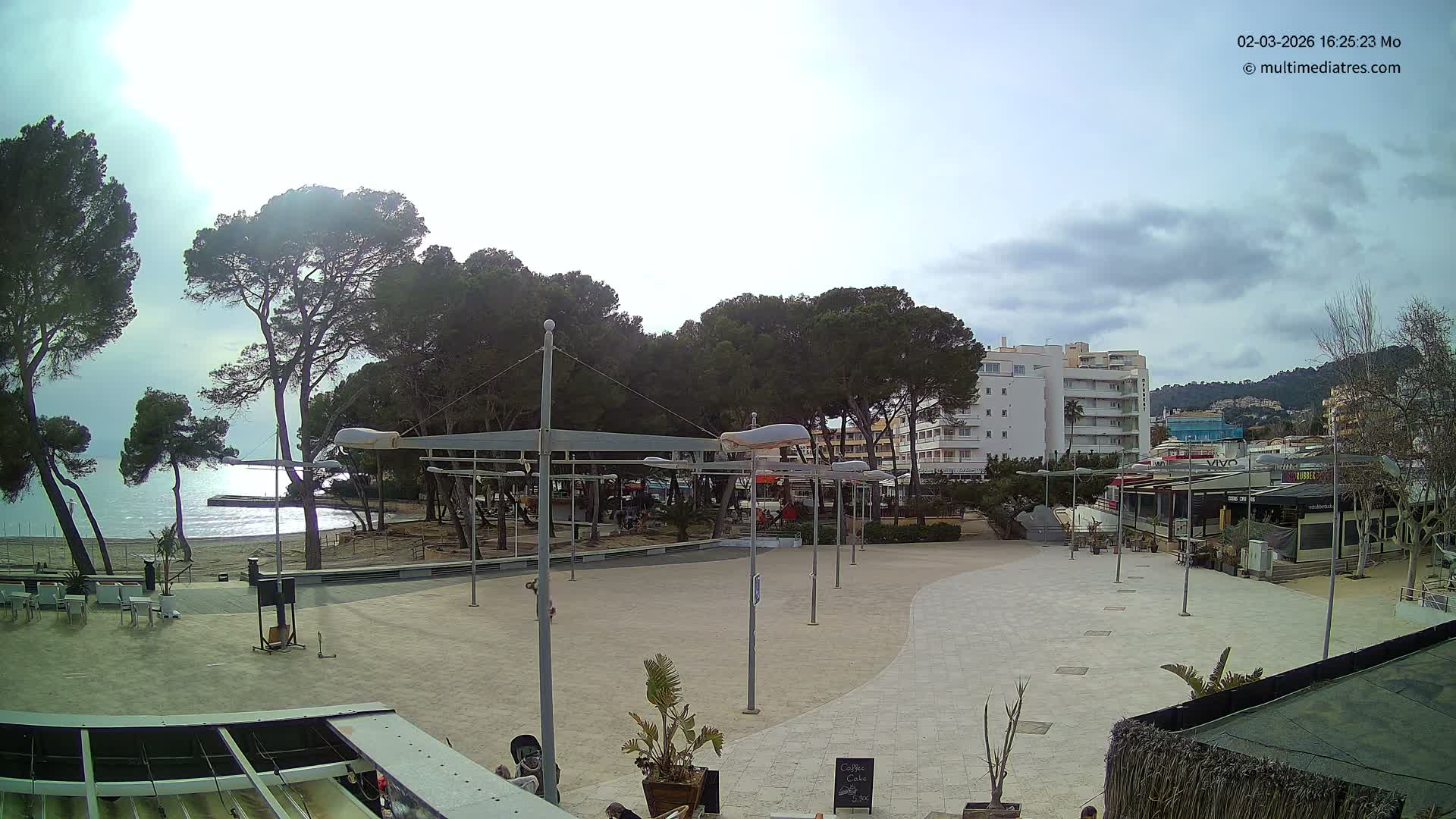 Cala Portal Vells Bay from Sol de Mallorca Live Cam - Mallorca, Balearic Islands, Spain