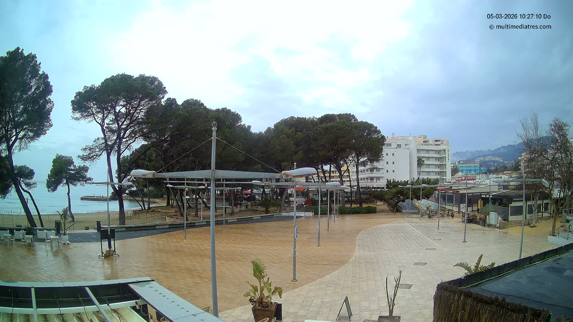 Cala Portal Vells Bay from Sol de Mallorca Live Cam - Mallorca, Balearic Islands, Spain