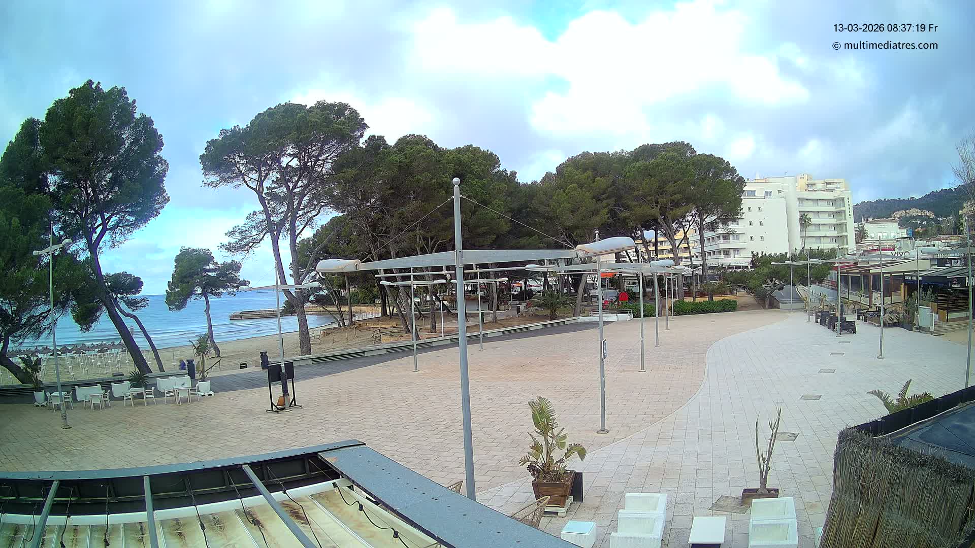 Cala Portal Vells Bay from Sol de Mallorca Live Cam - Mallorca, Balearic Islands, Spain