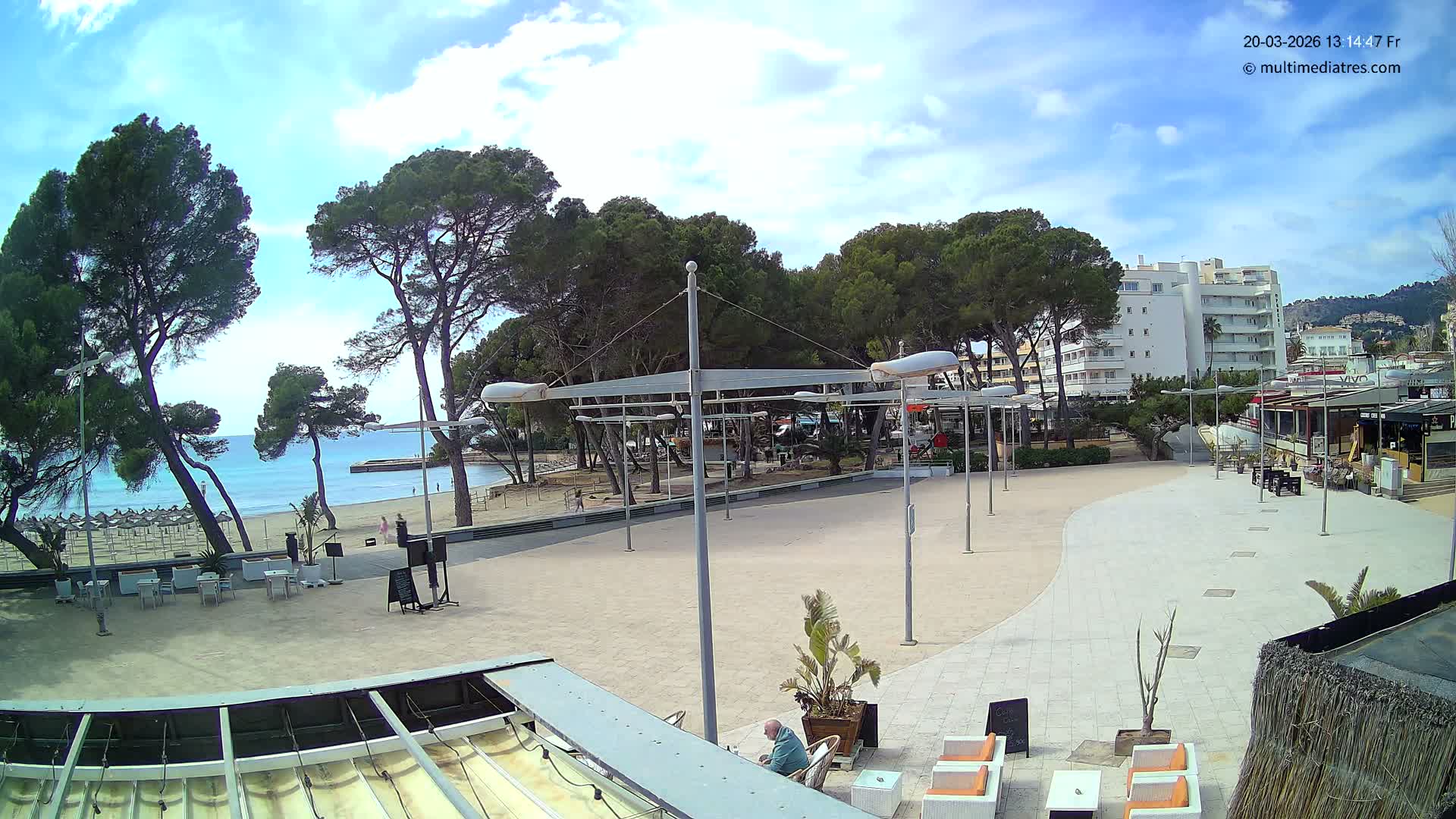 Cala Portal Vells Bay from Sol de Mallorca Live Cam - Mallorca, Balearic Islands, Spain