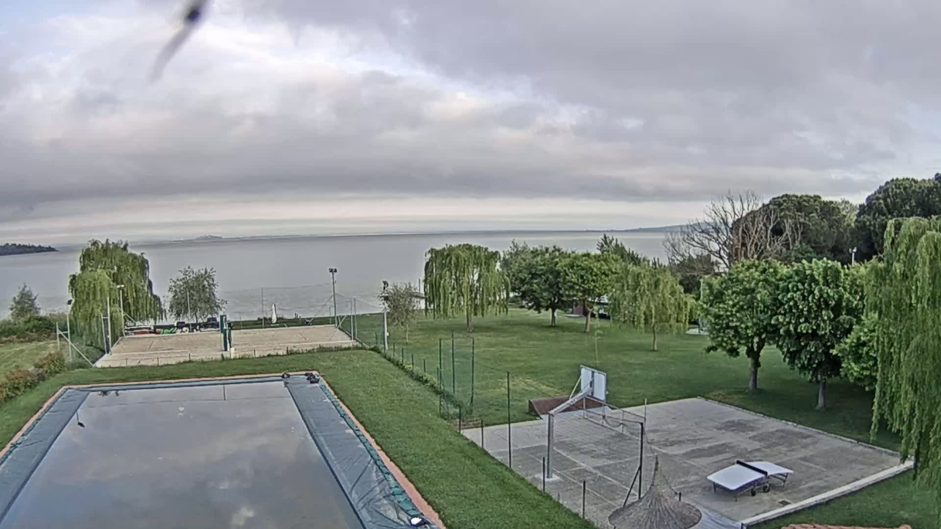 Lago Trasimeno Lake from Castiglione del Lago Live Cam - Castiglione del Lago, Umbria, Italy